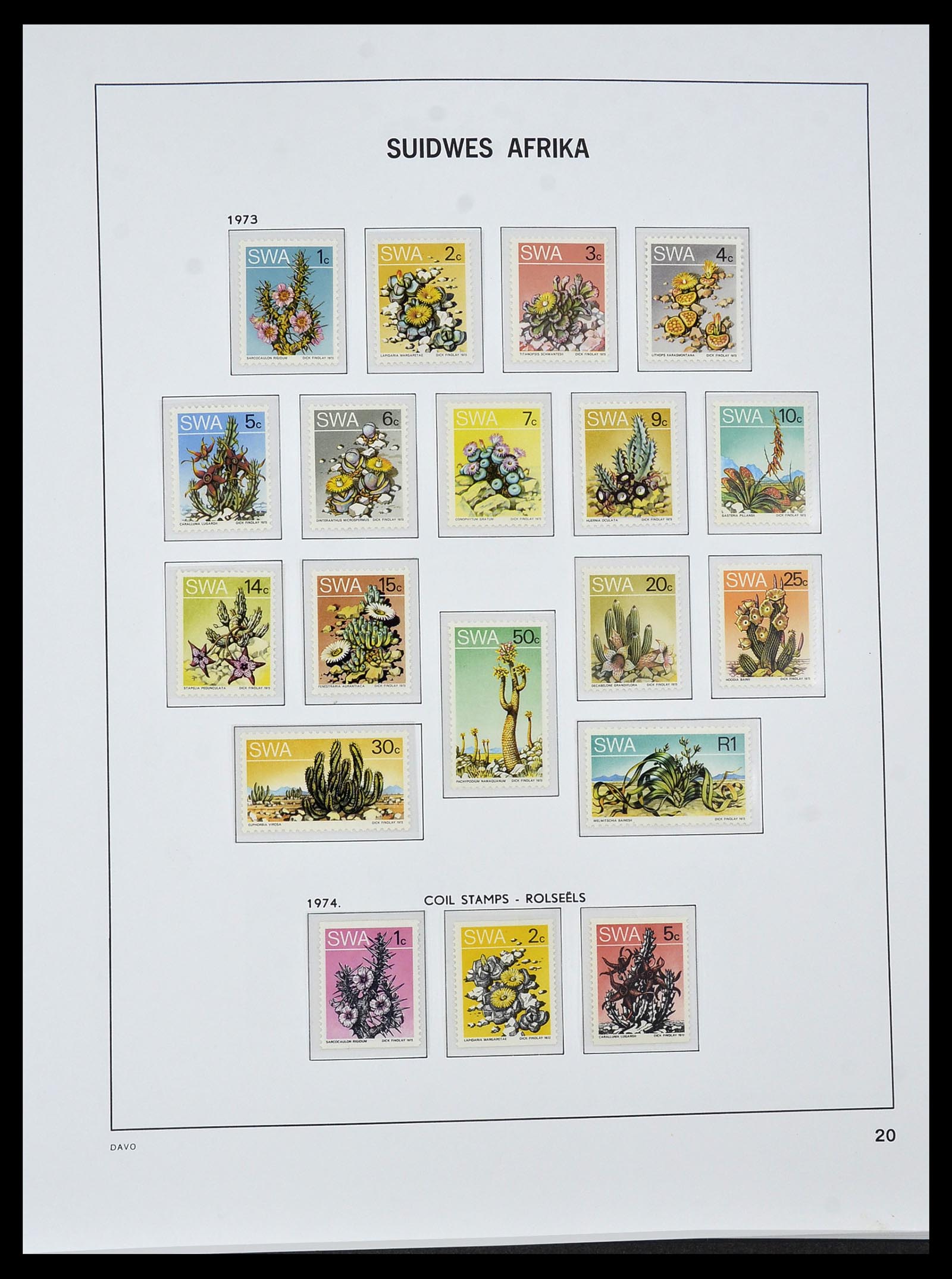 34291 015 - Postzegelverzameling 34291 Zuid West Afrika/Namibië 1926-2017!
