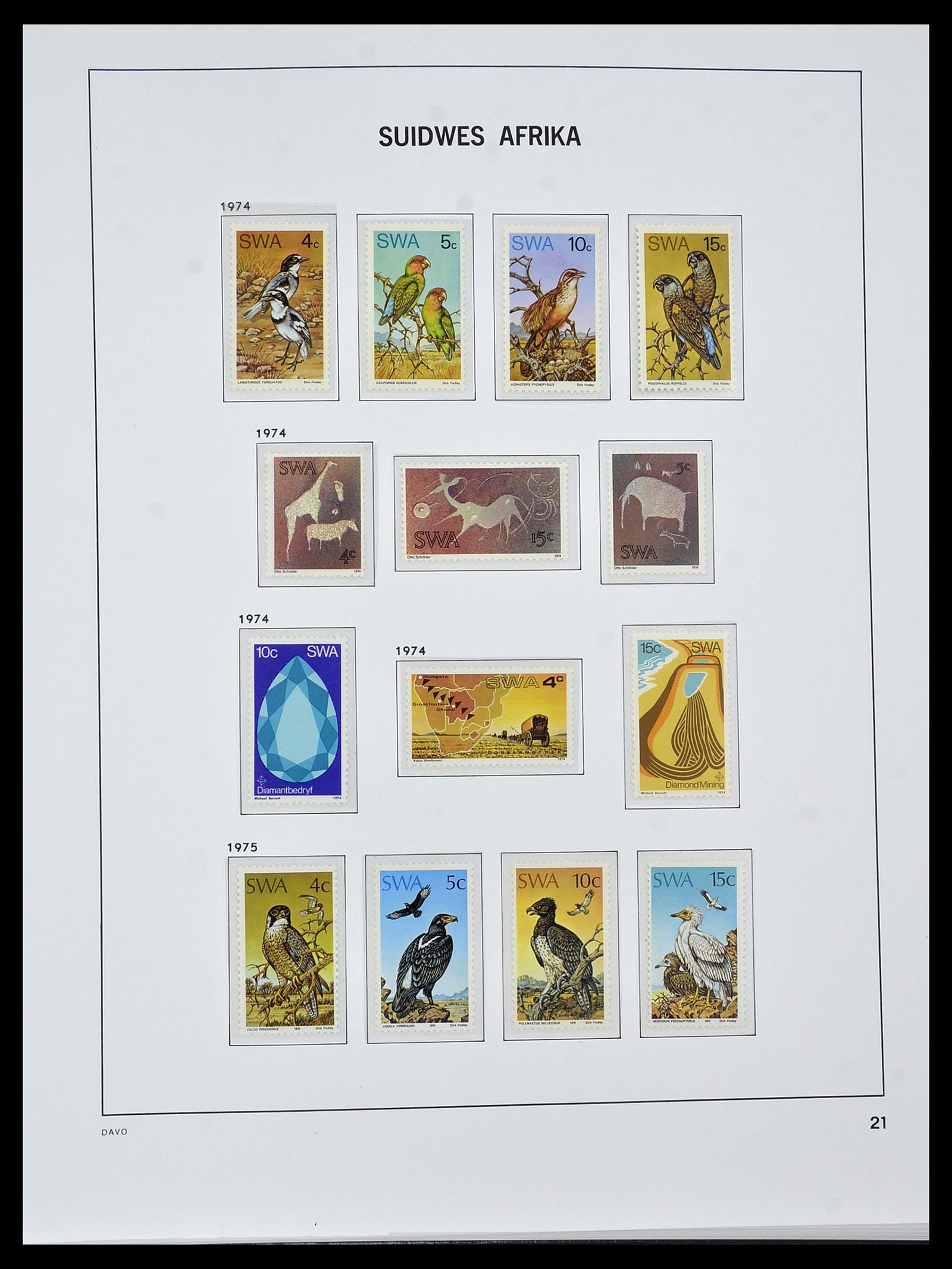 34291 016 - Postzegelverzameling 34291 Zuid West Afrika/Namibië 1926-2017!