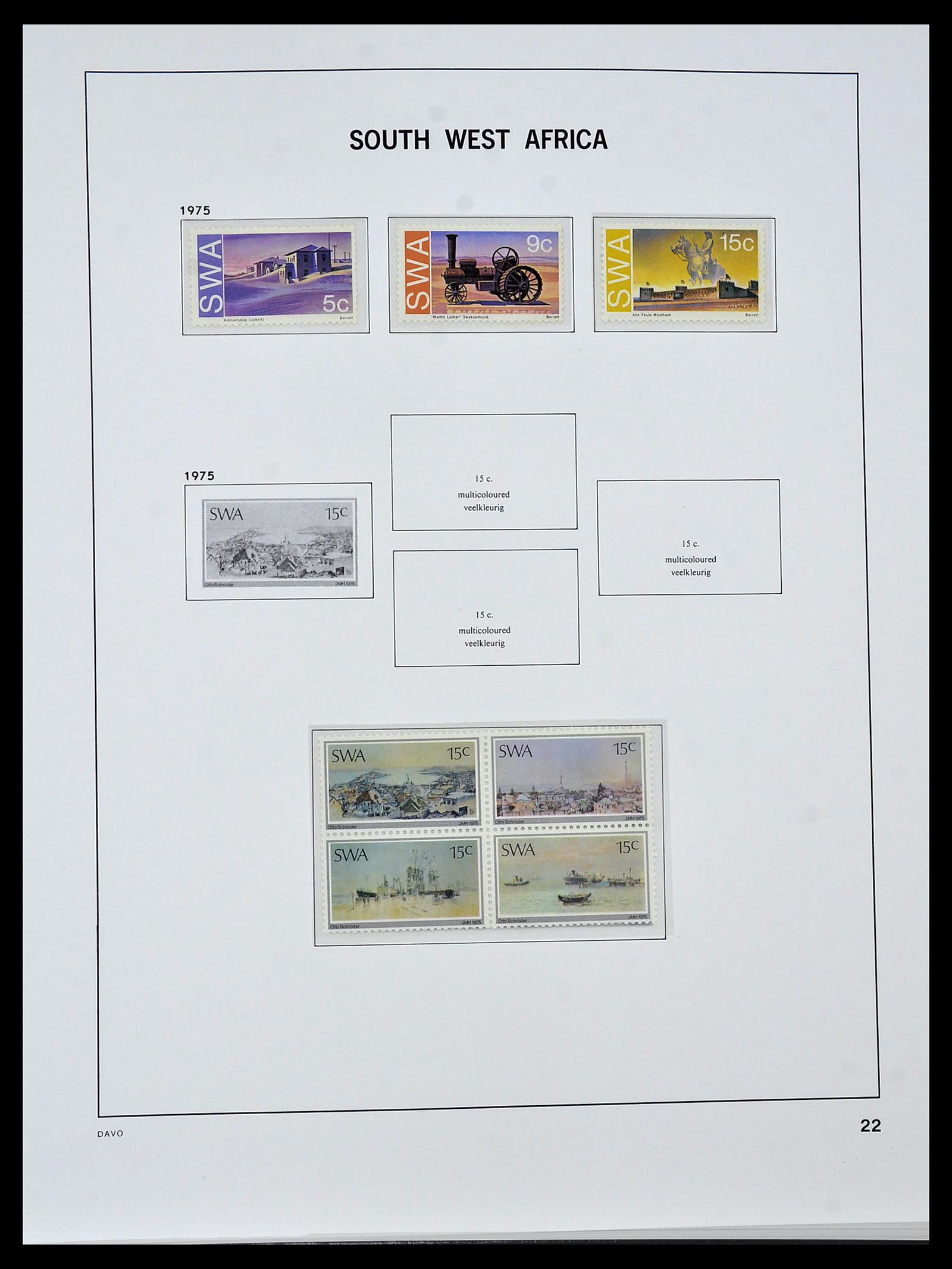 34291 017 - Postzegelverzameling 34291 Zuid West Afrika/Namibië 1926-2017!