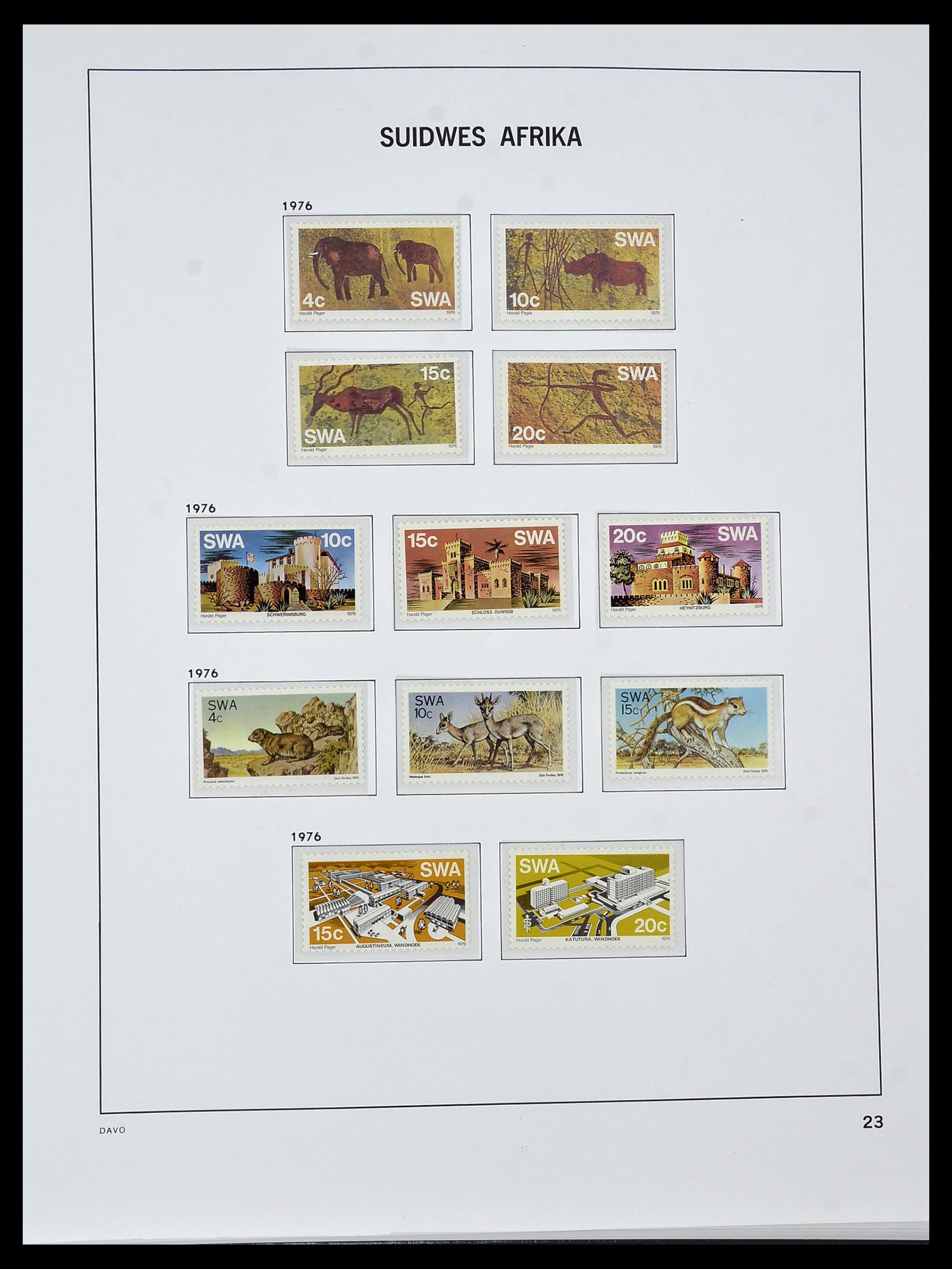 34291 018 - Postzegelverzameling 34291 Zuid West Afrika/Namibië 1926-2017!