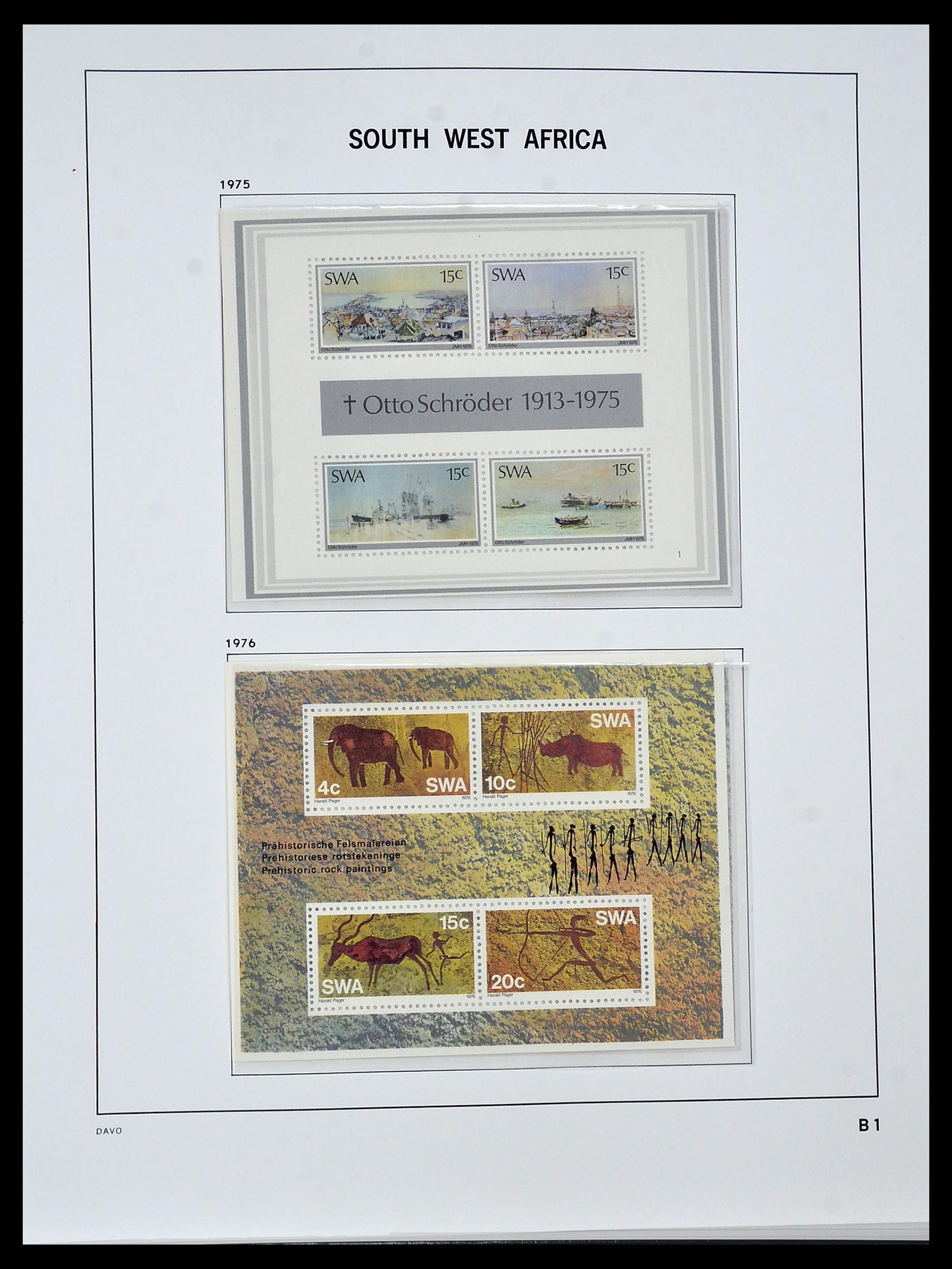 34291 019 - Postzegelverzameling 34291 Zuid West Afrika/Namibië 1926-2017!