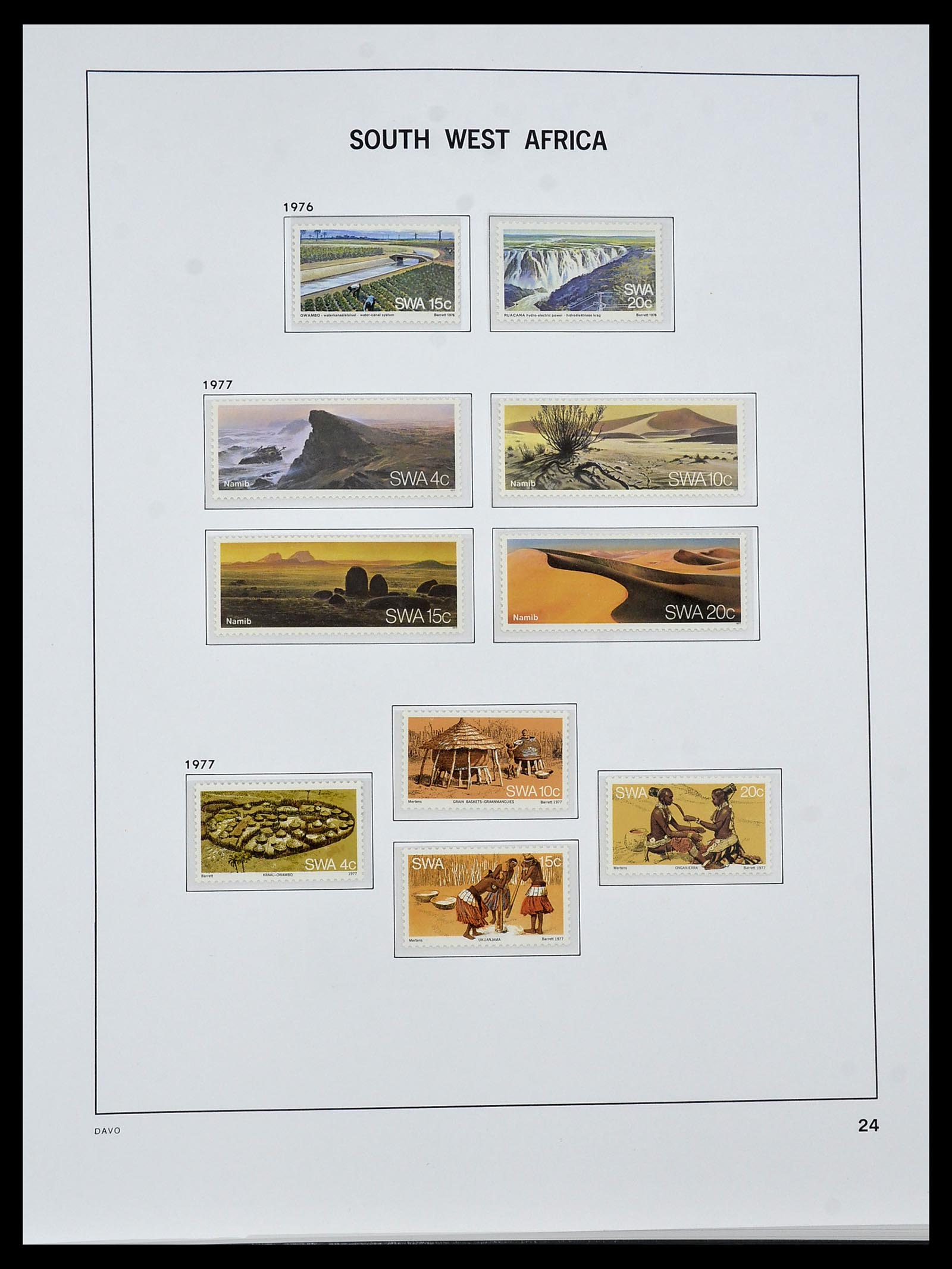 34291 020 - Postzegelverzameling 34291 Zuid West Afrika/Namibië 1926-2017!