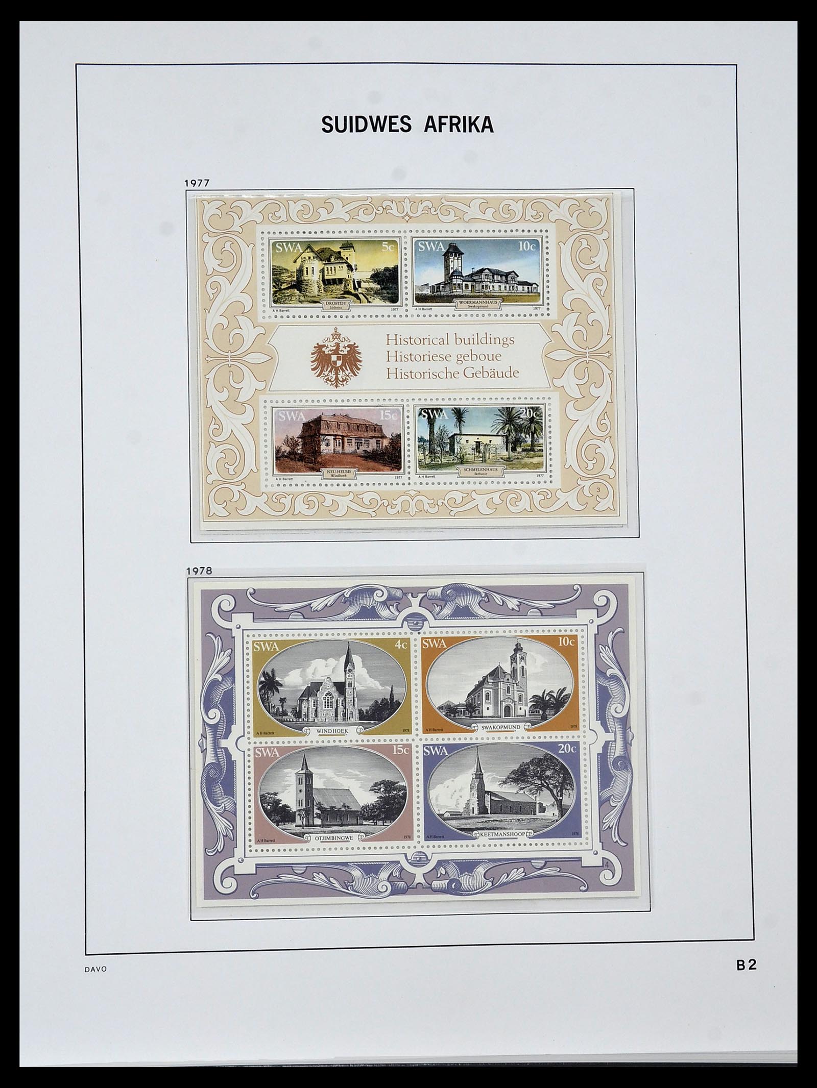 34291 022 - Postzegelverzameling 34291 Zuid West Afrika/Namibië 1926-2017!