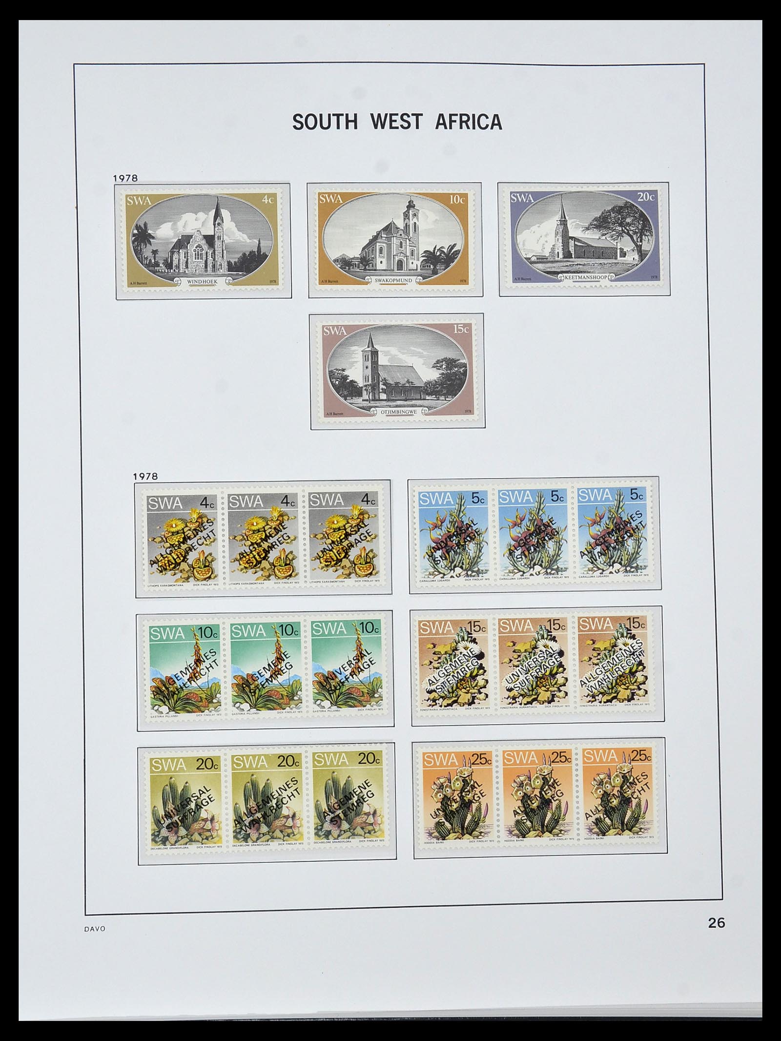 34291 023 - Postzegelverzameling 34291 Zuid West Afrika/Namibië 1926-2017!