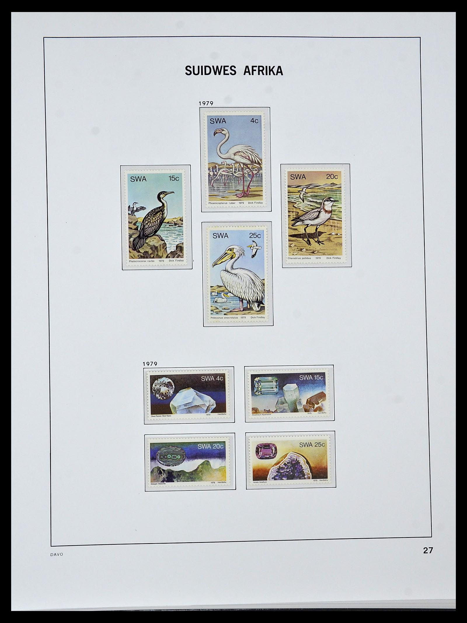 34291 024 - Postzegelverzameling 34291 Zuid West Afrika/Namibië 1926-2017!