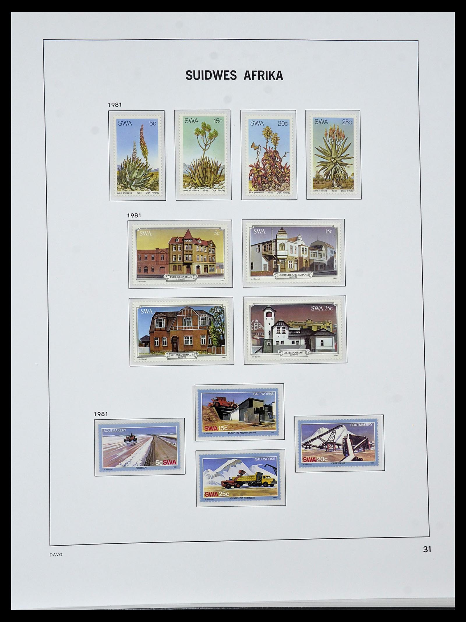 34291 029 - Postzegelverzameling 34291 Zuid West Afrika/Namibië 1926-2017!