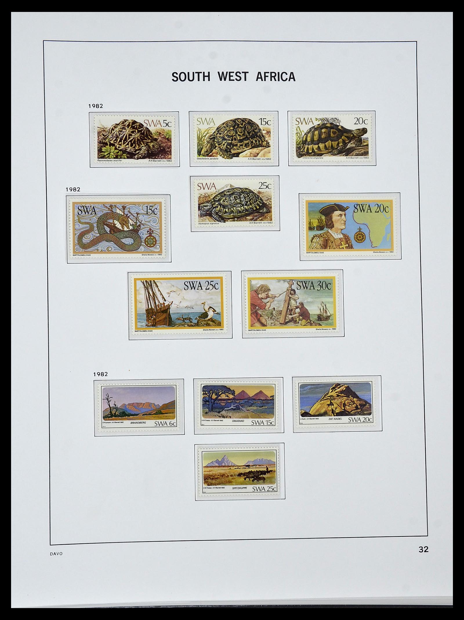 34291 031 - Postzegelverzameling 34291 Zuid West Afrika/Namibië 1926-2017!