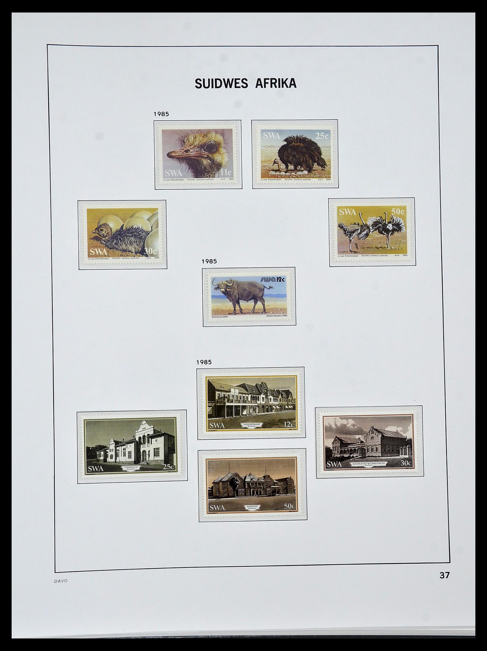 34291 036 - Postzegelverzameling 34291 Zuid West Afrika/Namibië 1926-2017!