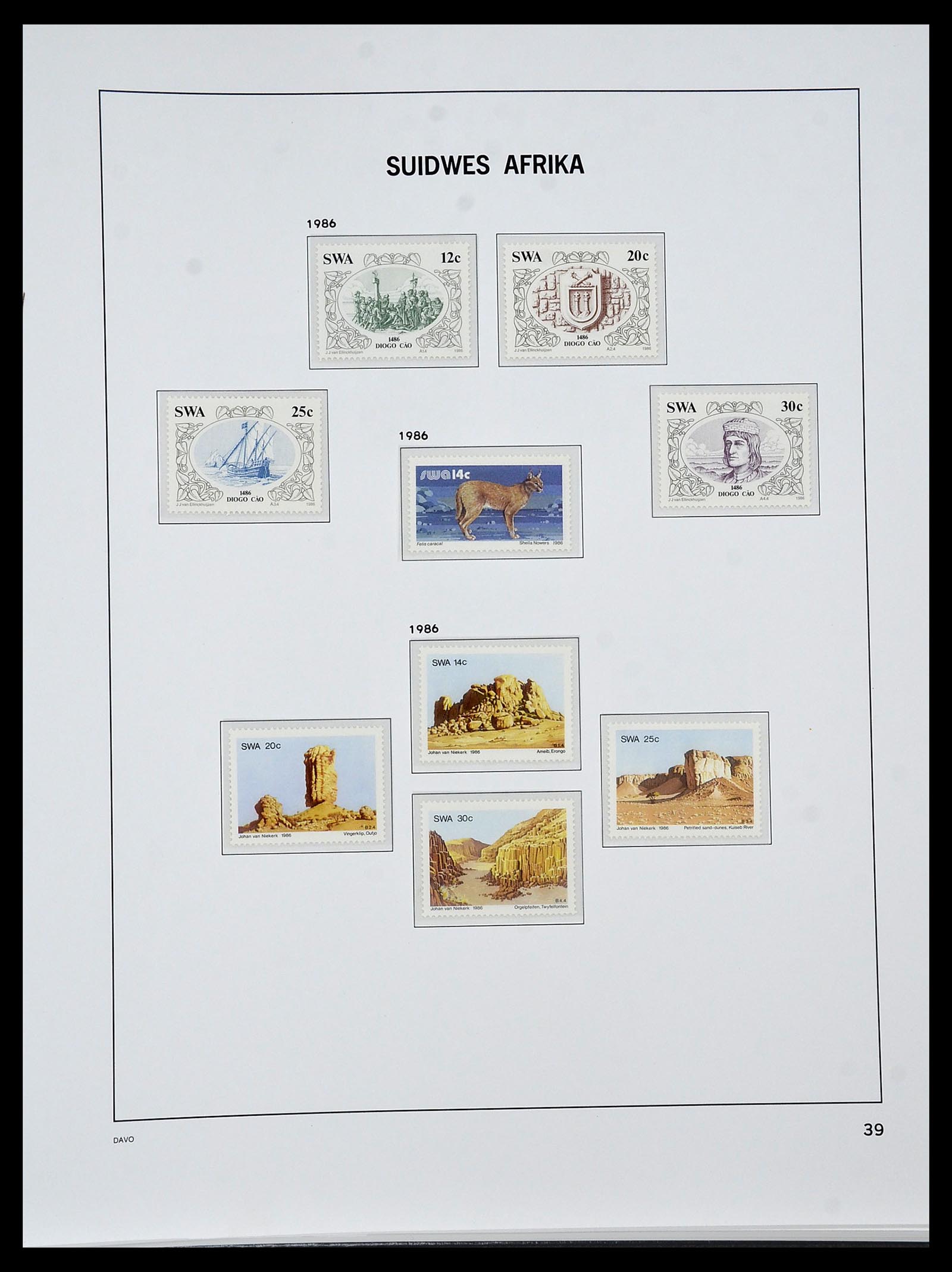 34291 038 - Postzegelverzameling 34291 Zuid West Afrika/Namibië 1926-2017!