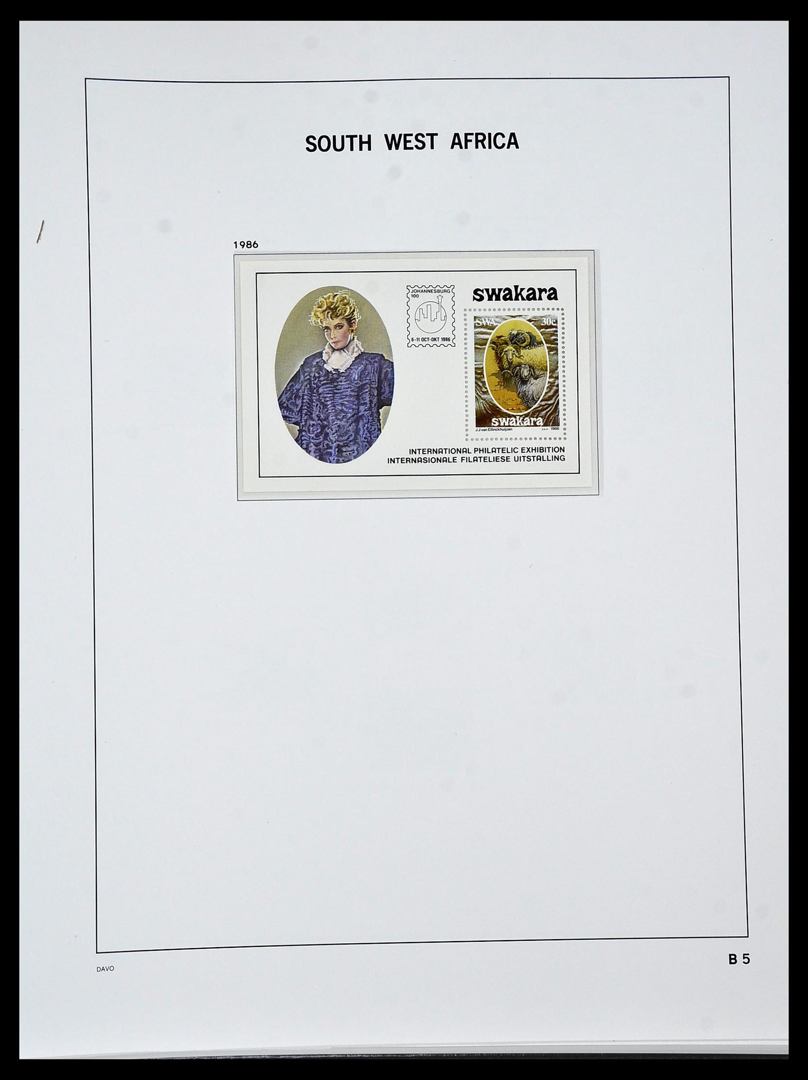 34291 040 - Postzegelverzameling 34291 Zuid West Afrika/Namibië 1926-2017!