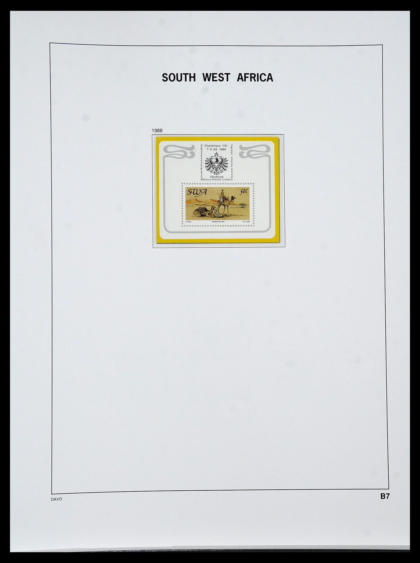 34291 045 - Postzegelverzameling 34291 Zuid West Afrika/Namibië 1926-2017!