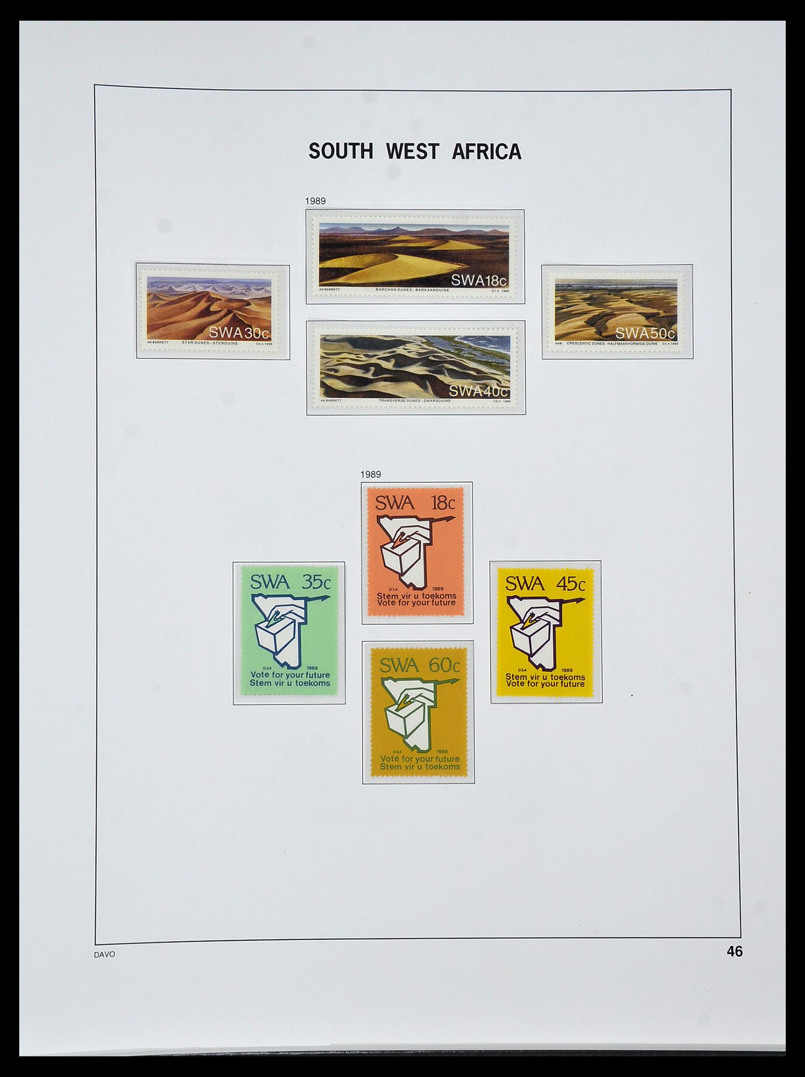 34291 047 - Postzegelverzameling 34291 Zuid West Afrika/Namibië 1926-2017!