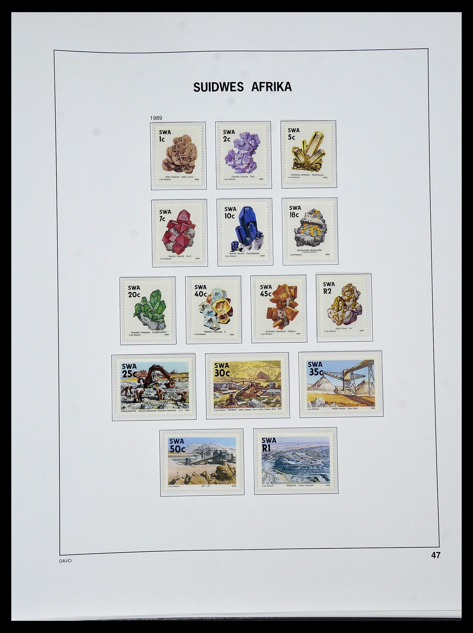 34291 048 - Postzegelverzameling 34291 Zuid West Afrika/Namibië 1926-2017!