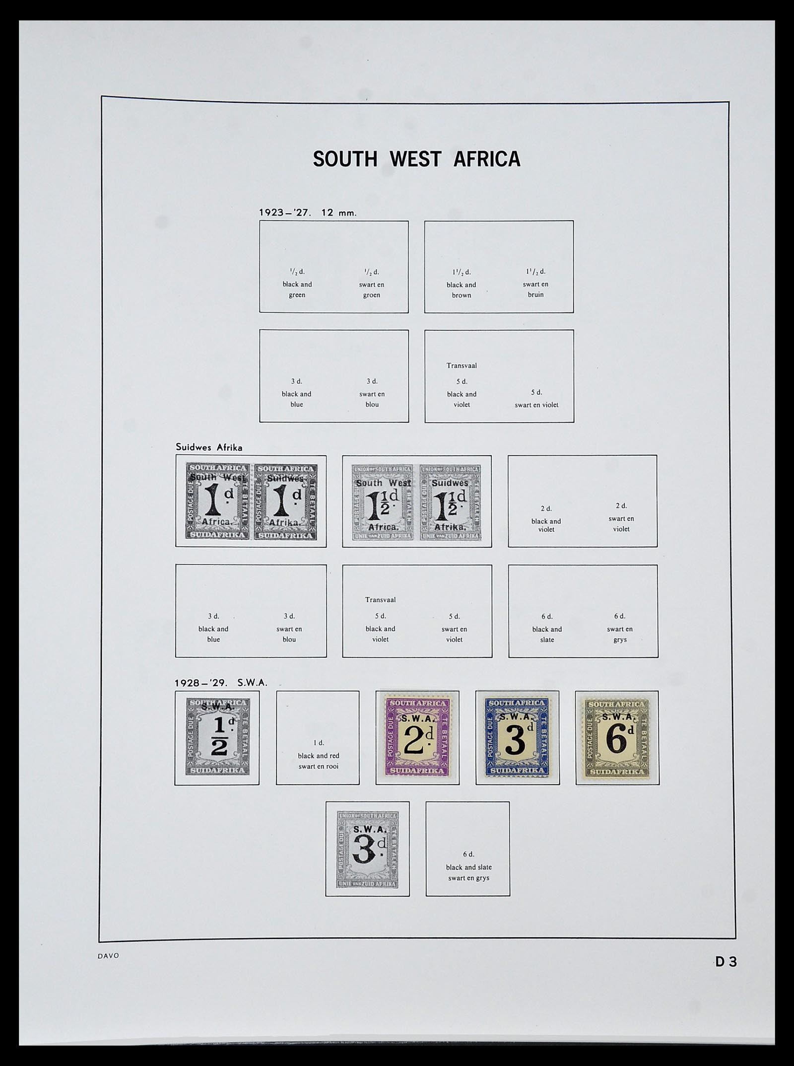 34291 052 - Postzegelverzameling 34291 Zuid West Afrika/Namibië 1926-2017!