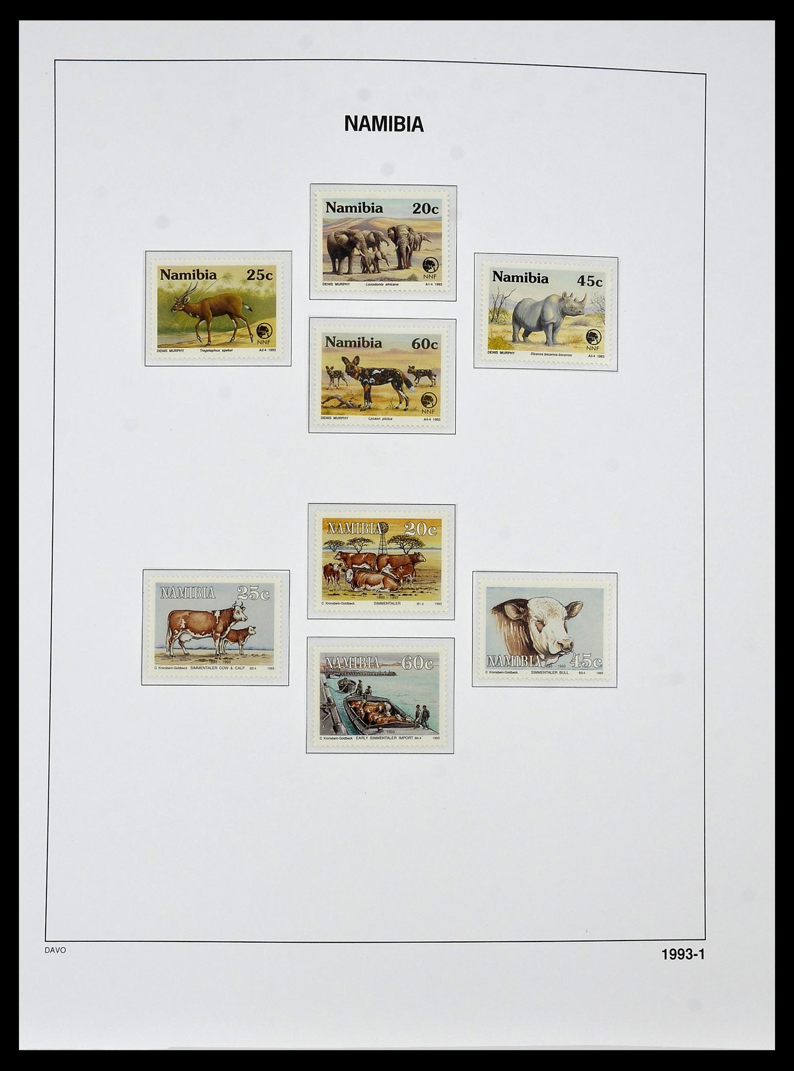 34291 064 - Postzegelverzameling 34291 Zuid West Afrika/Namibië 1926-2017!