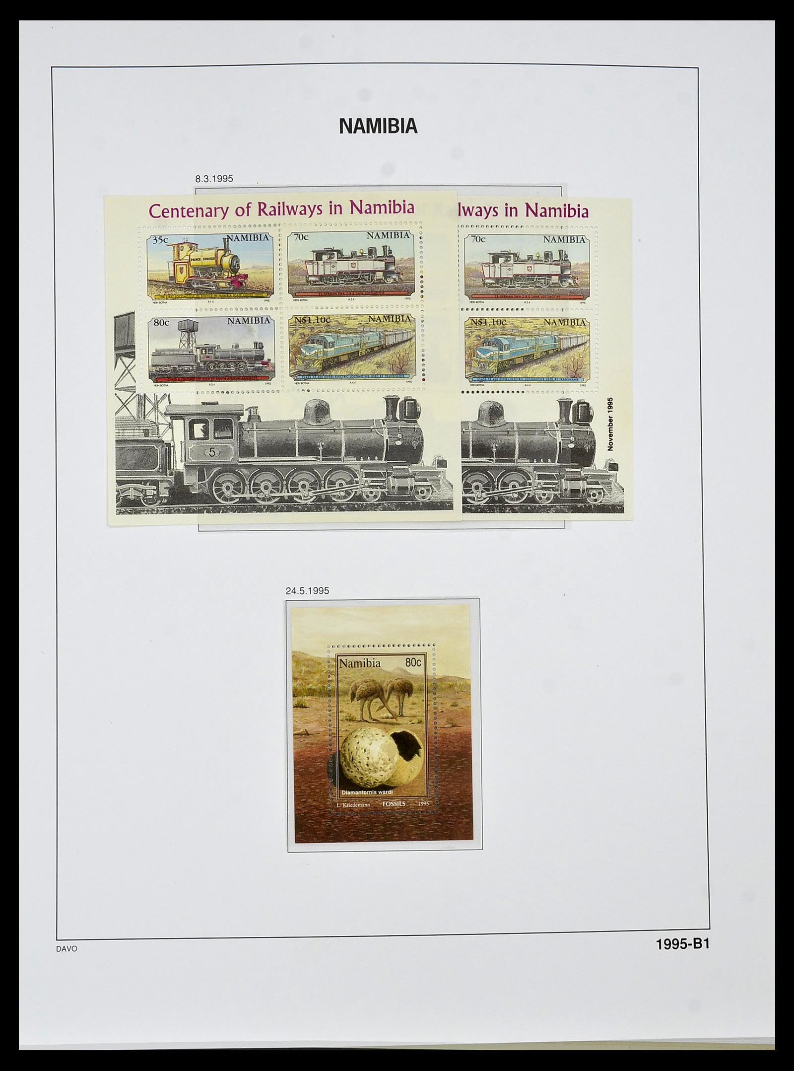 34291 072 - Postzegelverzameling 34291 Zuid West Afrika/Namibië 1926-2017!