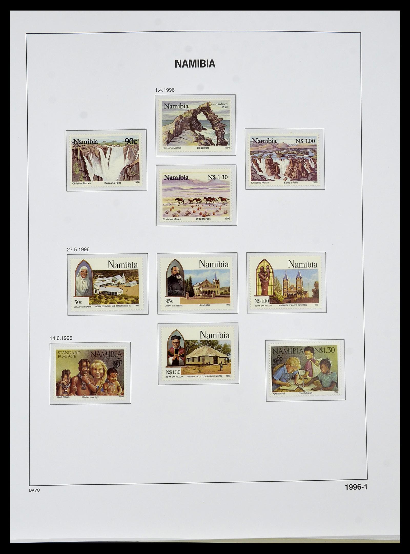 34291 074 - Postzegelverzameling 34291 Zuid West Afrika/Namibië 1926-2017!