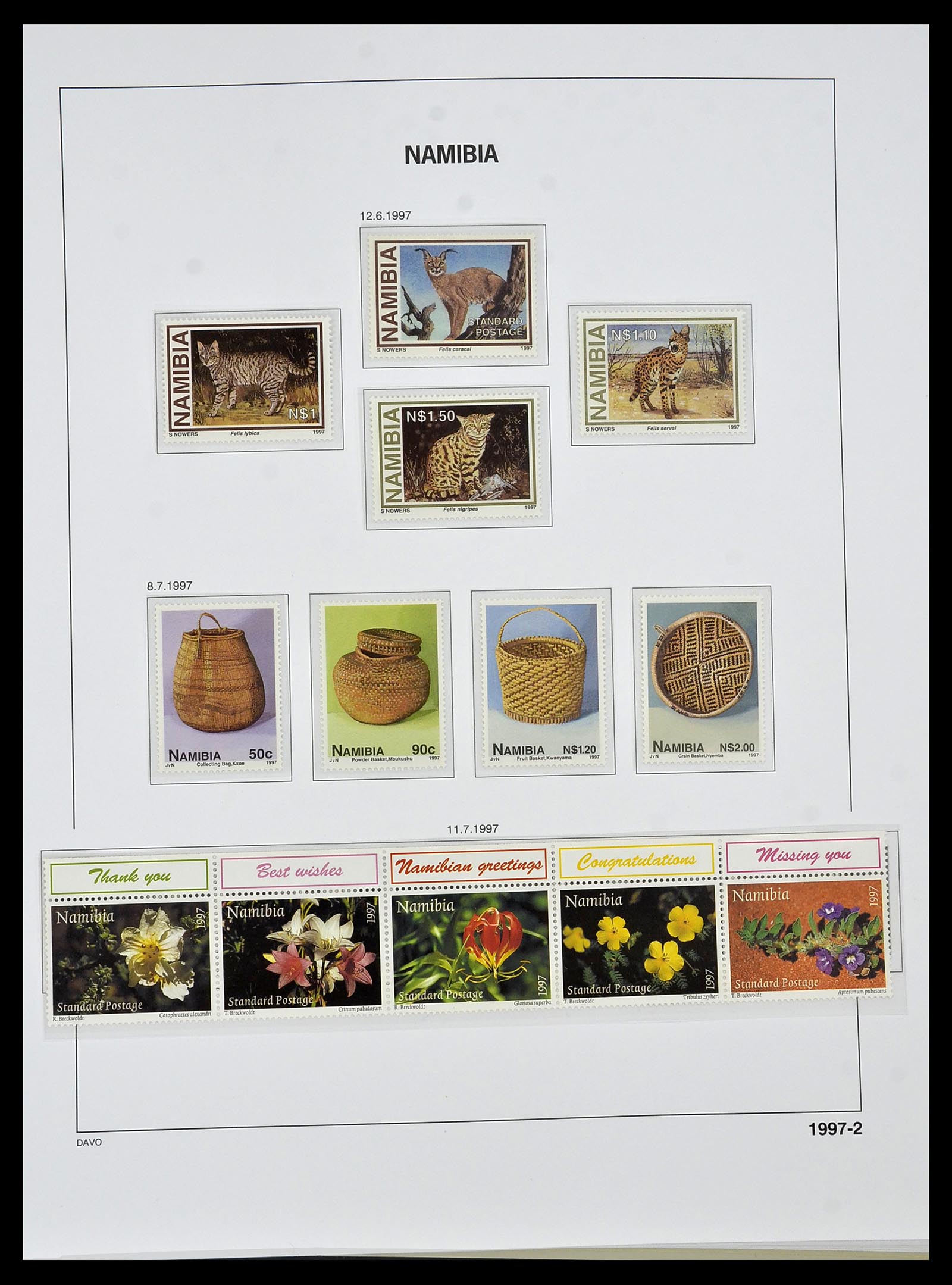 34291 078 - Postzegelverzameling 34291 Zuid West Afrika/Namibië 1926-2017!