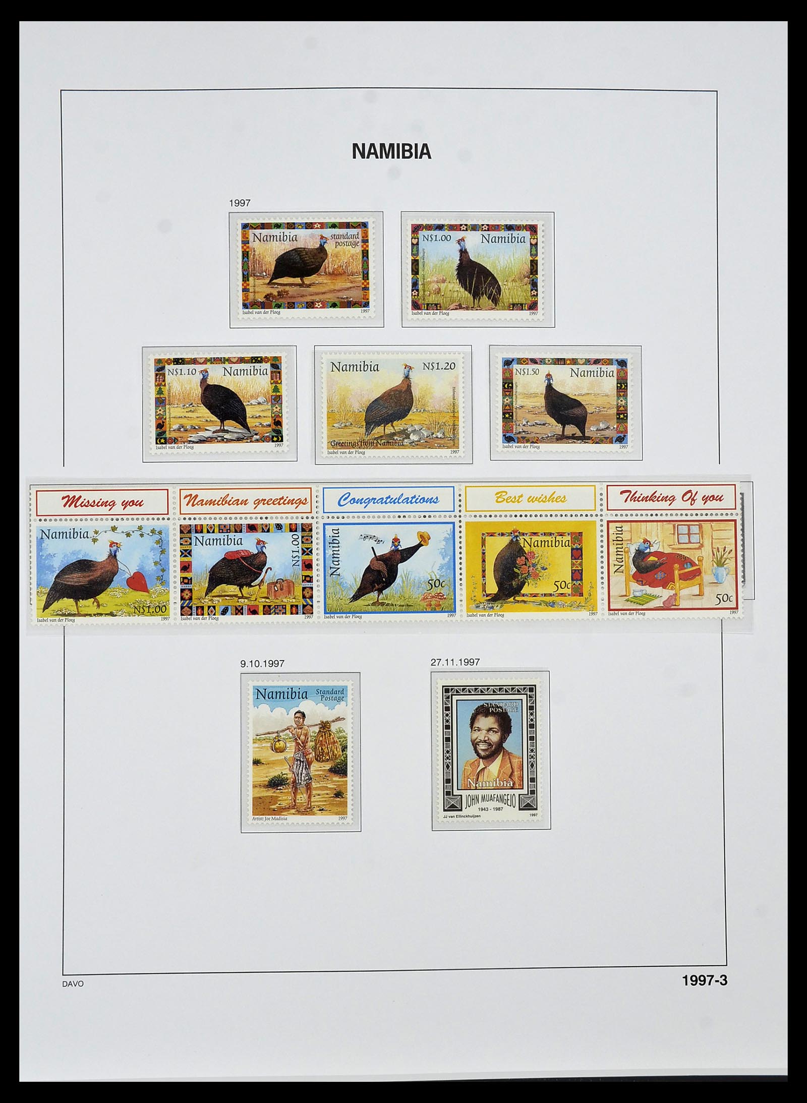 34291 079 - Postzegelverzameling 34291 Zuid West Afrika/Namibië 1926-2017!