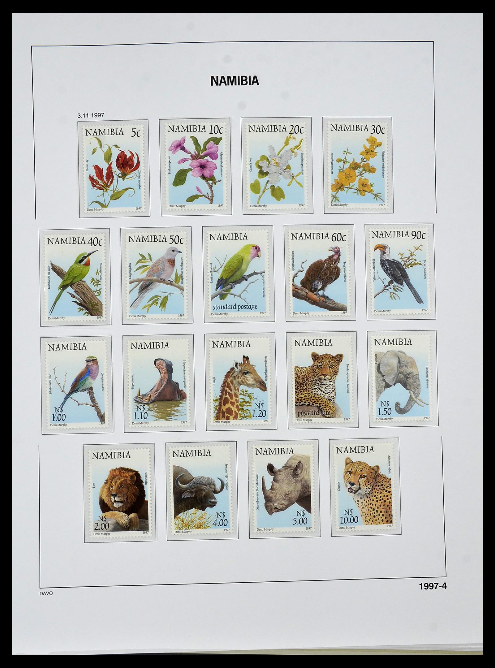 34291 080 - Postzegelverzameling 34291 Zuid West Afrika/Namibië 1926-2017!