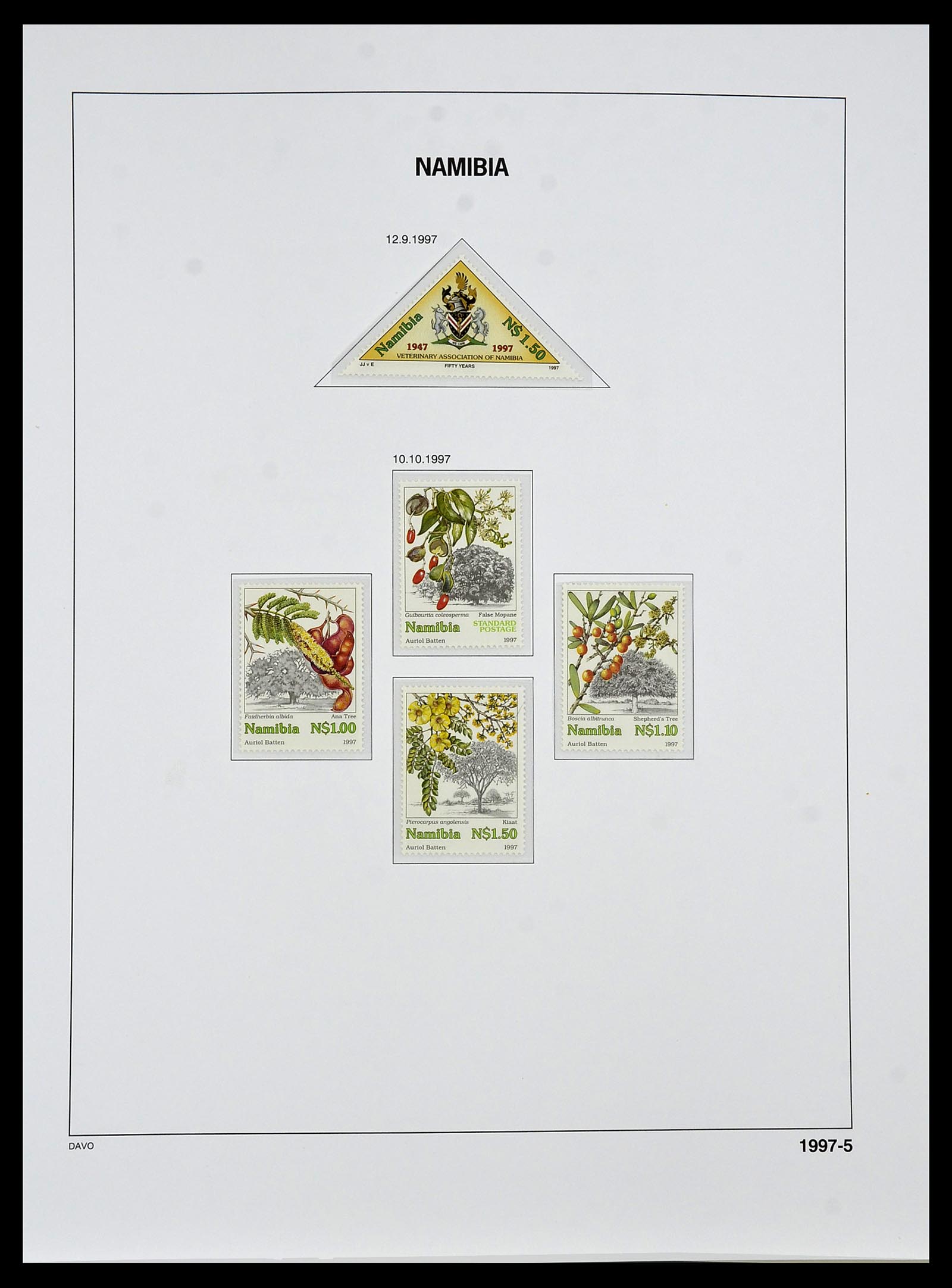 34291 081 - Postzegelverzameling 34291 Zuid West Afrika/Namibië 1926-2017!
