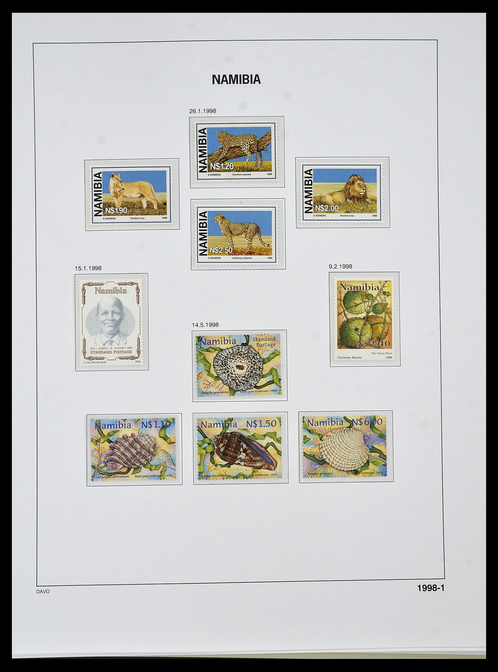 34291 085 - Postzegelverzameling 34291 Zuid West Afrika/Namibië 1926-2017!