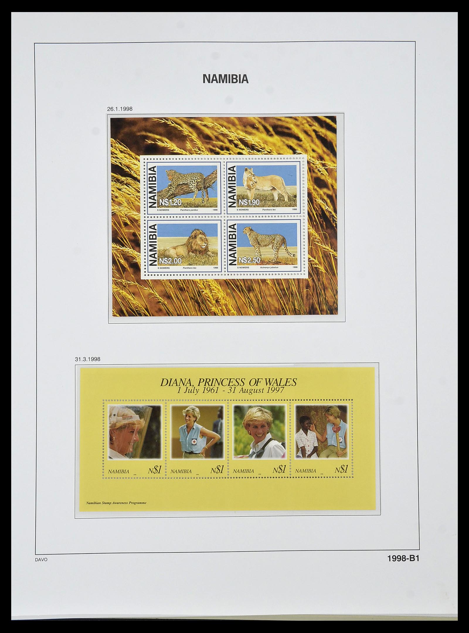 34291 087 - Postzegelverzameling 34291 Zuid West Afrika/Namibië 1926-2017!