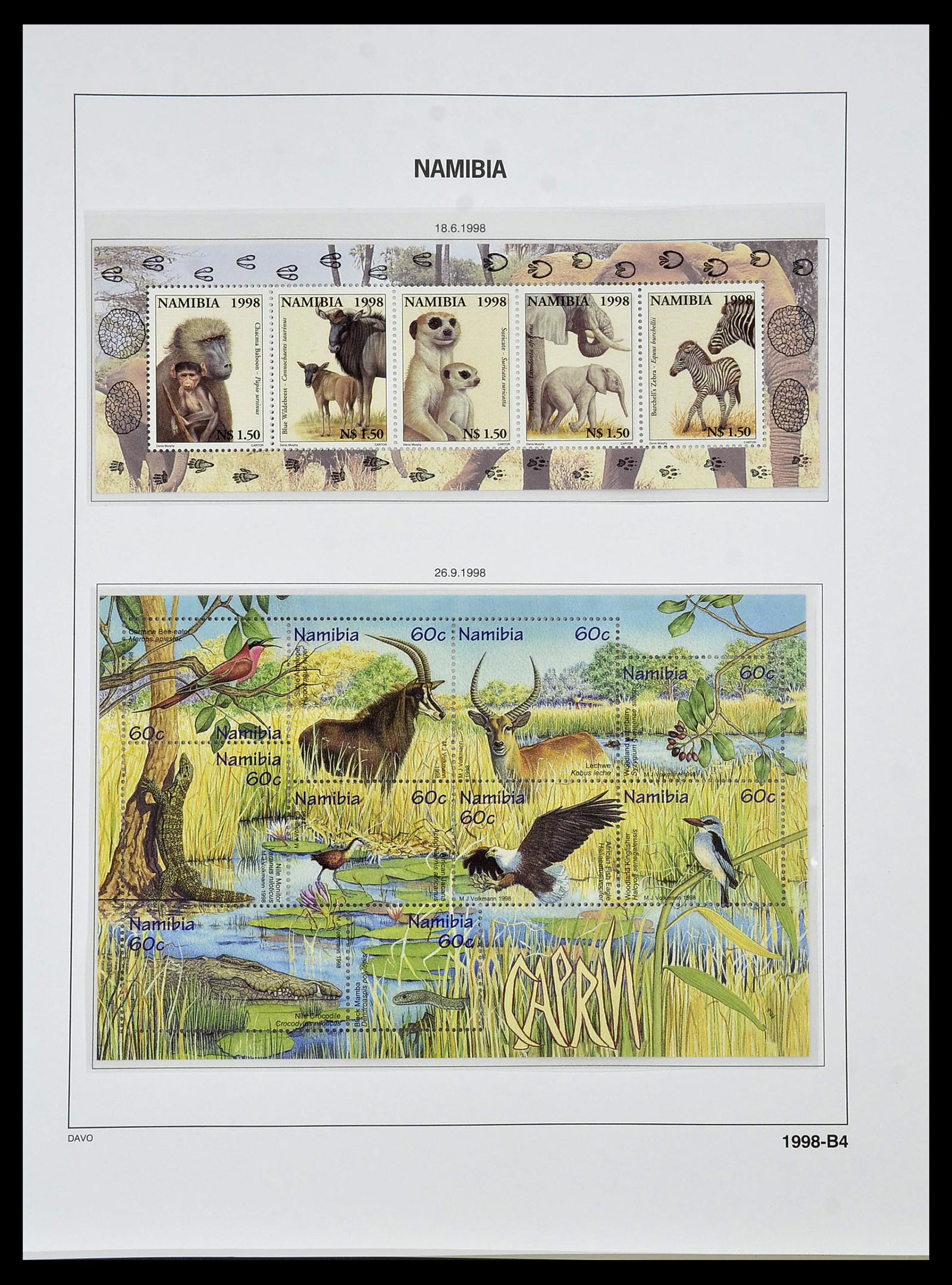 34291 090 - Postzegelverzameling 34291 Zuid West Afrika/Namibië 1926-2017!