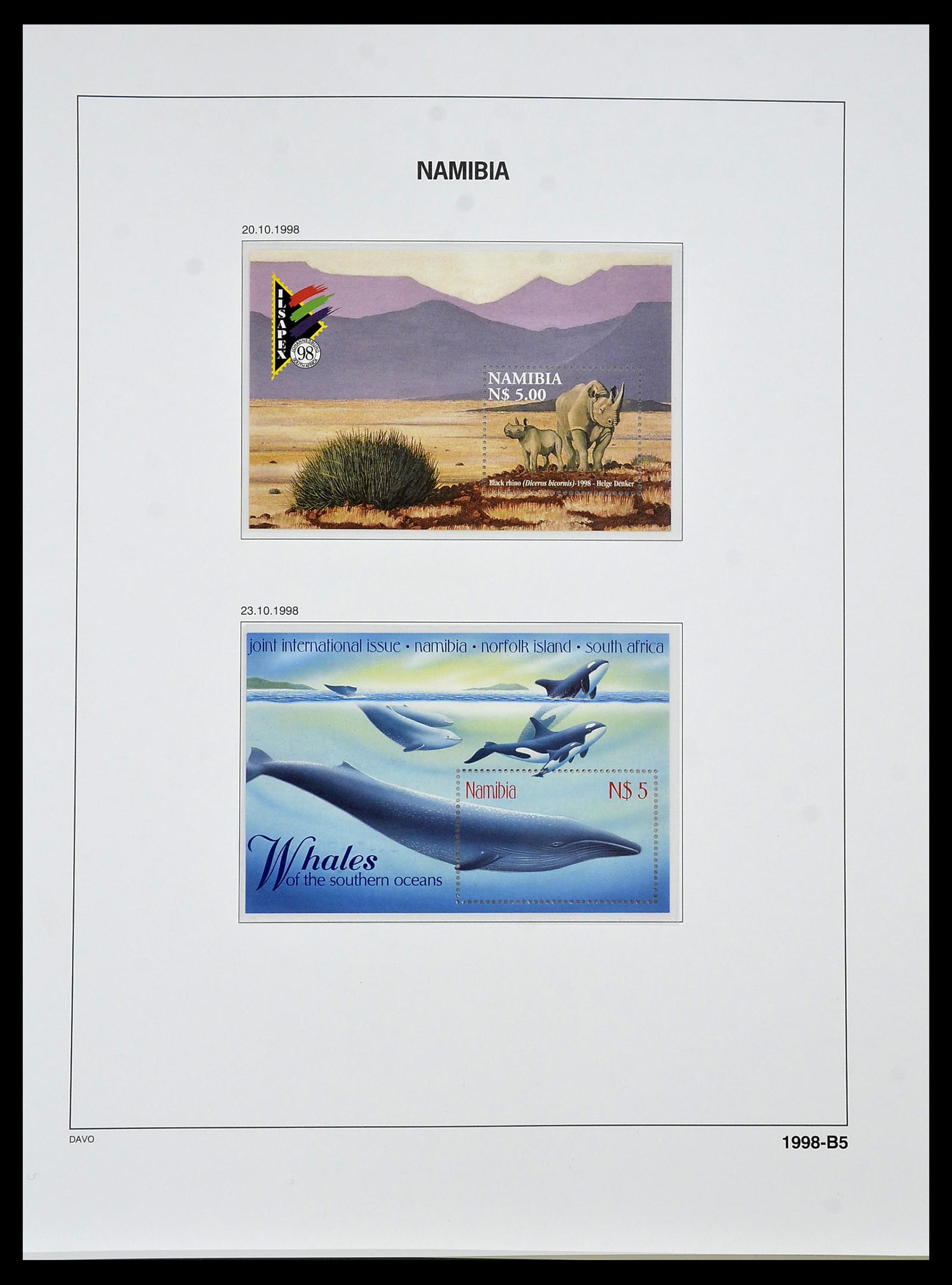 34291 091 - Postzegelverzameling 34291 Zuid West Afrika/Namibië 1926-2017!