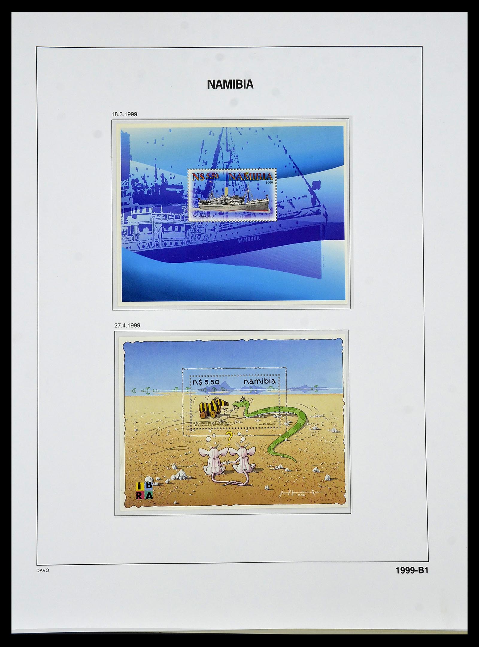 34291 095 - Postzegelverzameling 34291 Zuid West Afrika/Namibië 1926-2017!