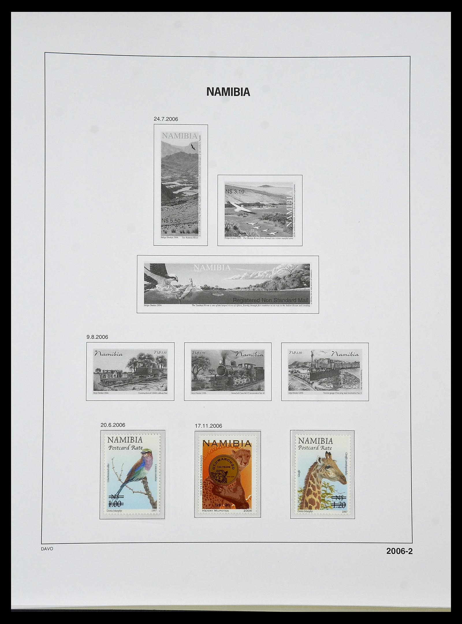 34291 118 - Postzegelverzameling 34291 Zuid West Afrika/Namibië 1926-2017!