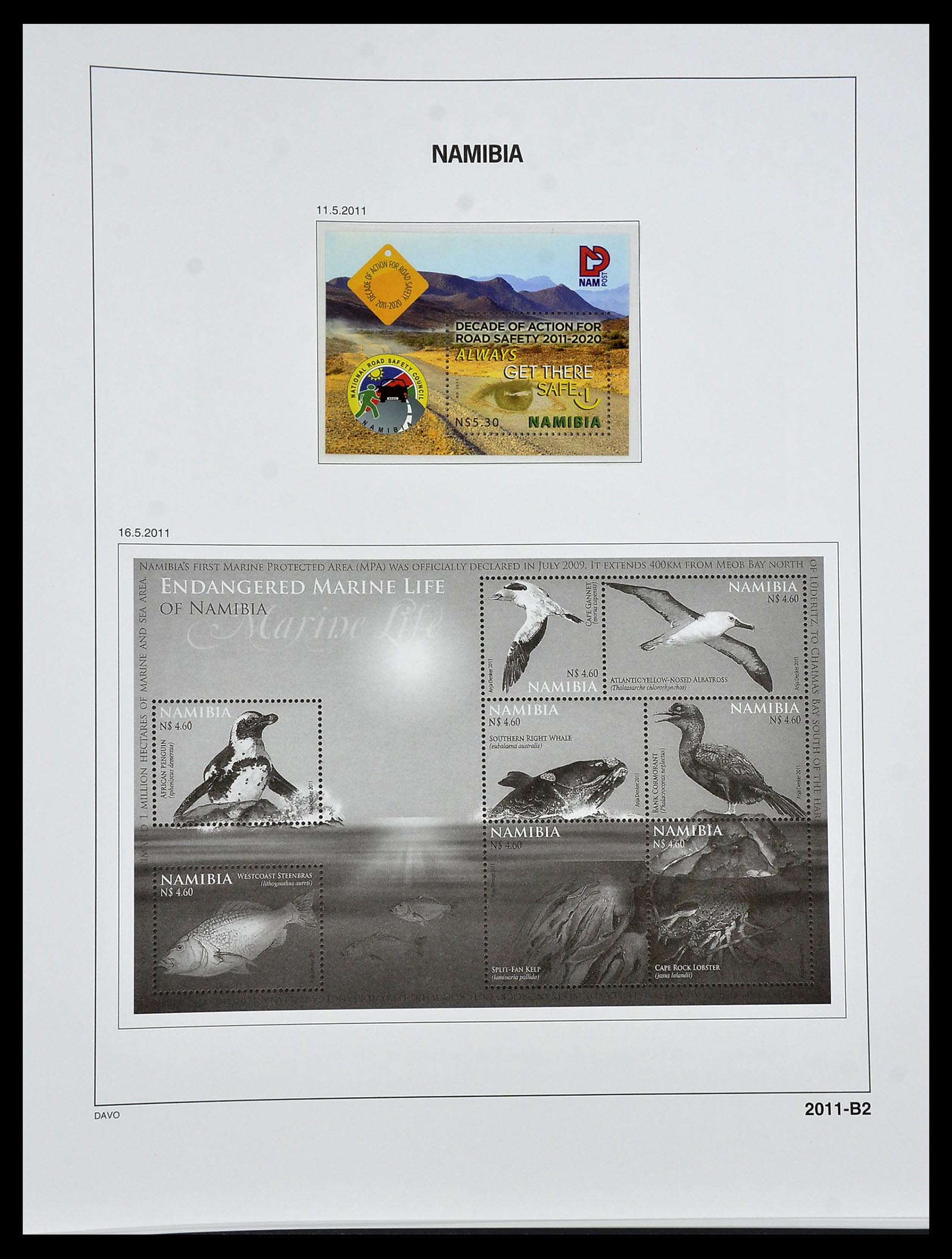 34291 124 - Postzegelverzameling 34291 Zuid West Afrika/Namibië 1926-2017!