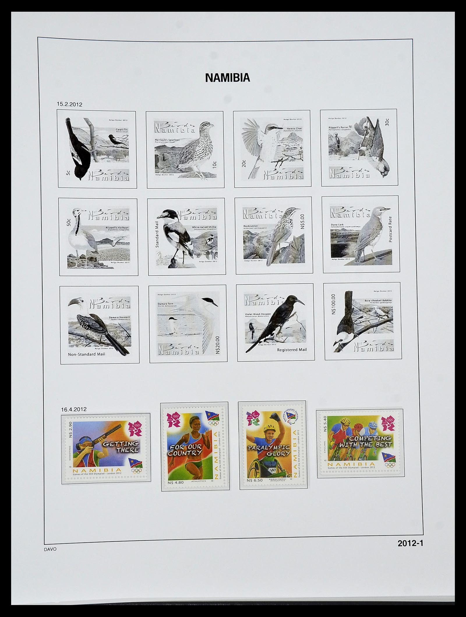 34291 125 - Postzegelverzameling 34291 Zuid West Afrika/Namibië 1926-2017!