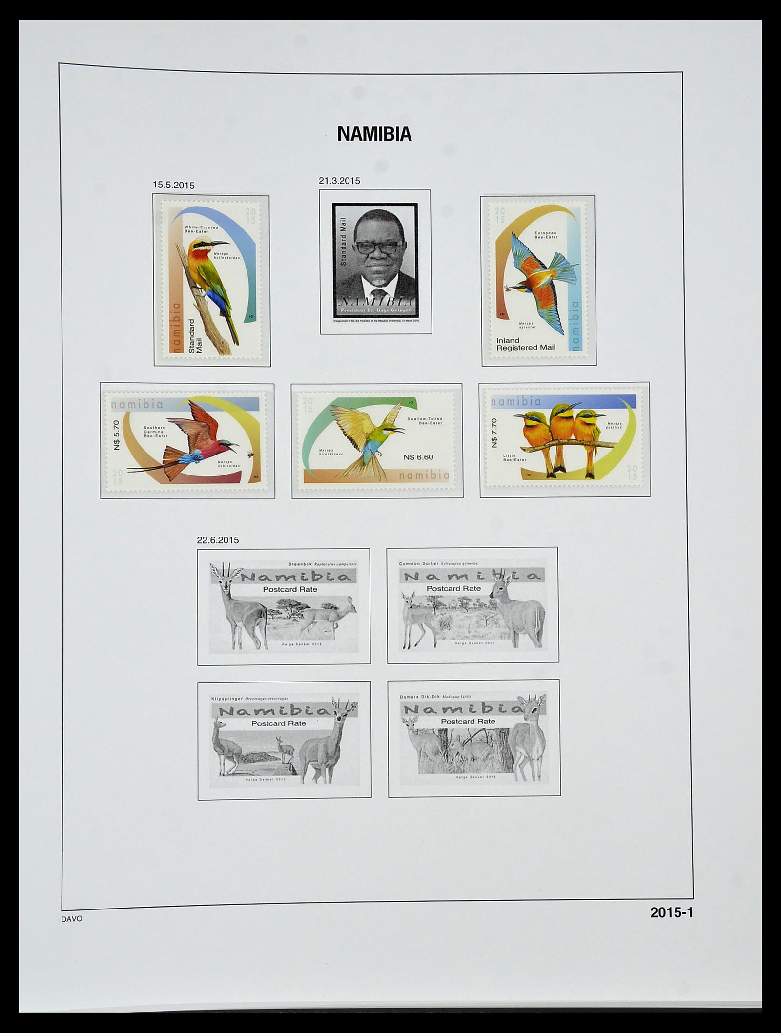 34291 131 - Postzegelverzameling 34291 Zuid West Afrika/Namibië 1926-2017!