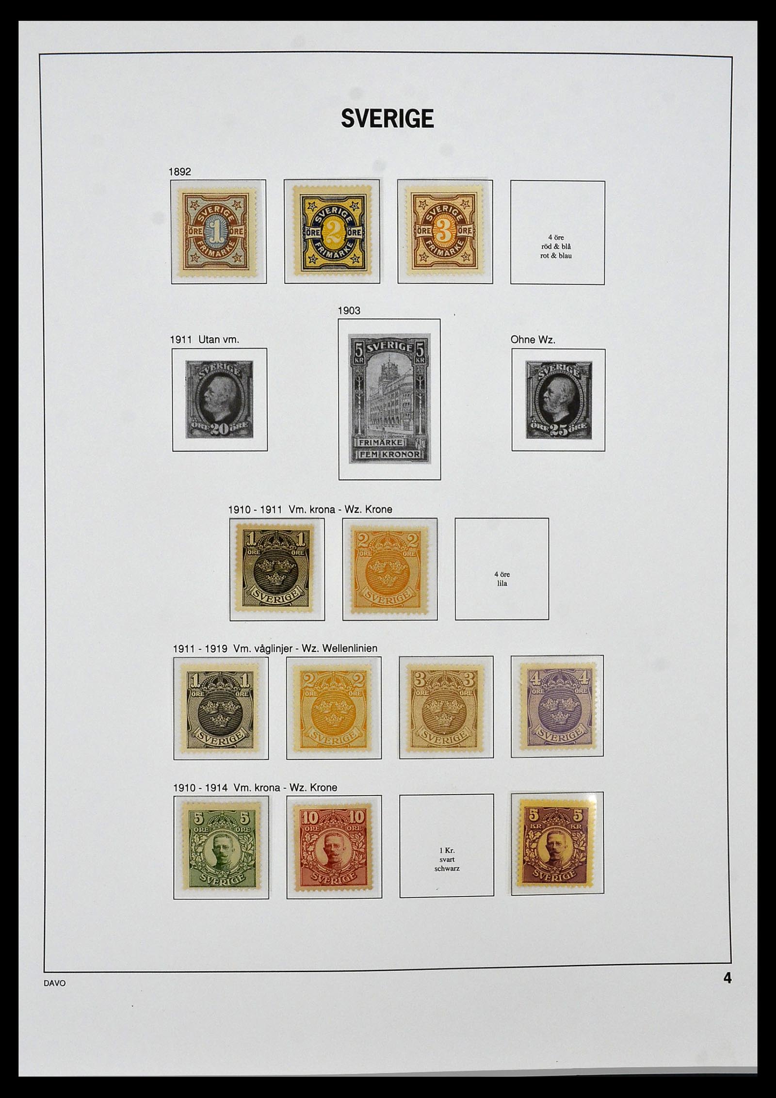 34292 002 - Postzegelverzameling 34292 Zweden 1891-2015!