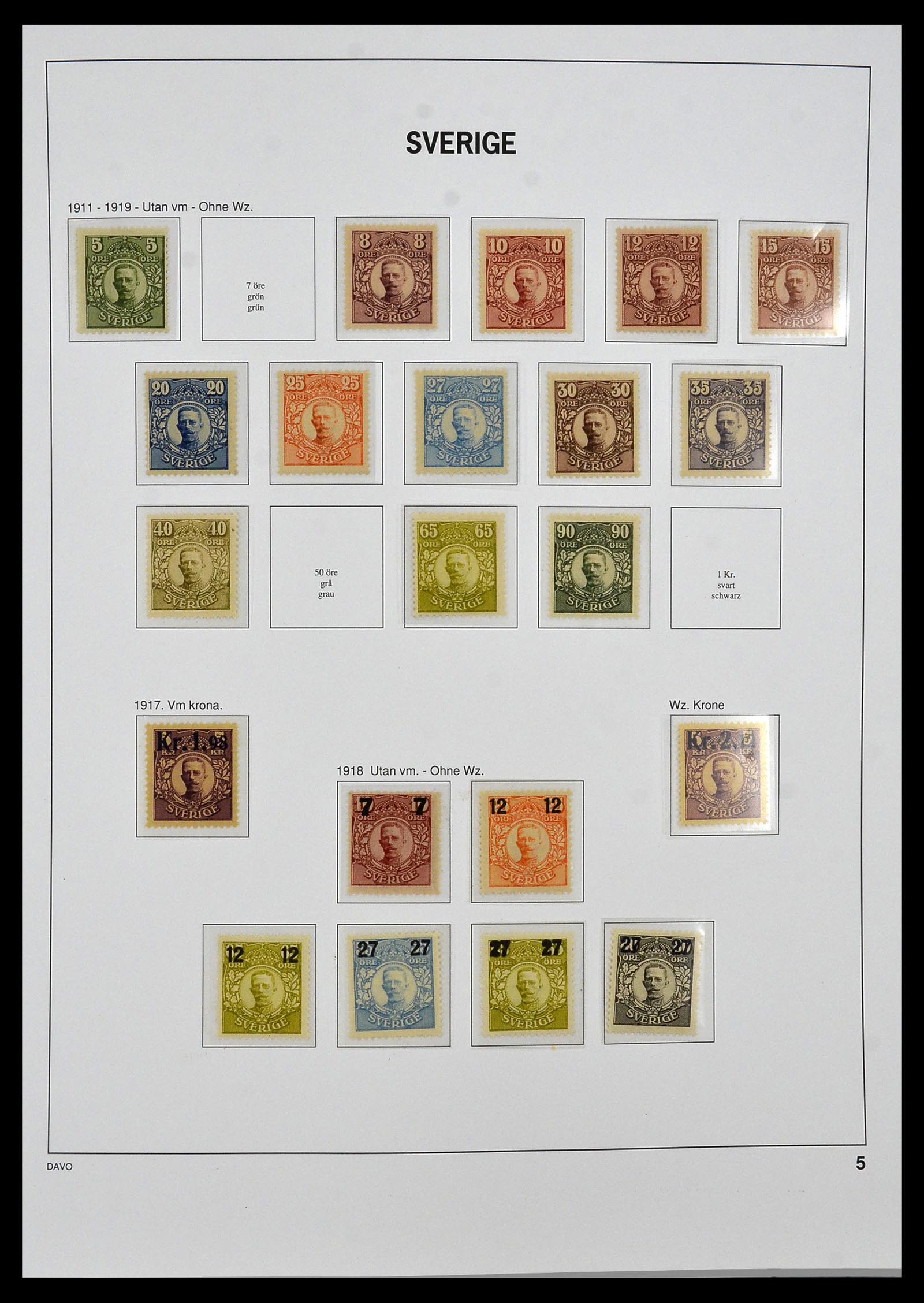34292 003 - Postzegelverzameling 34292 Zweden 1891-2015!