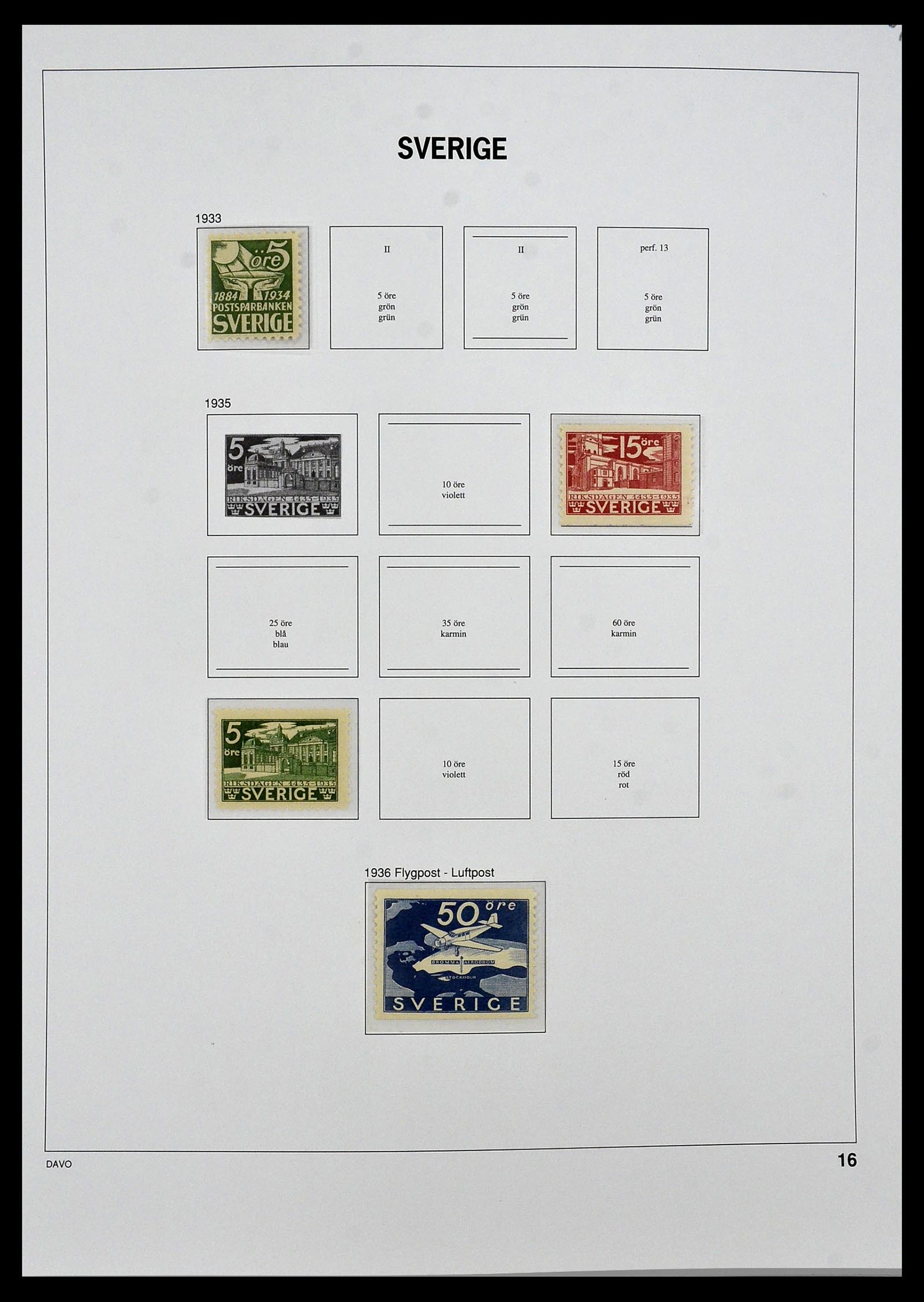 34292 013 - Stamp collection 34292 Sweden 1891-2015!