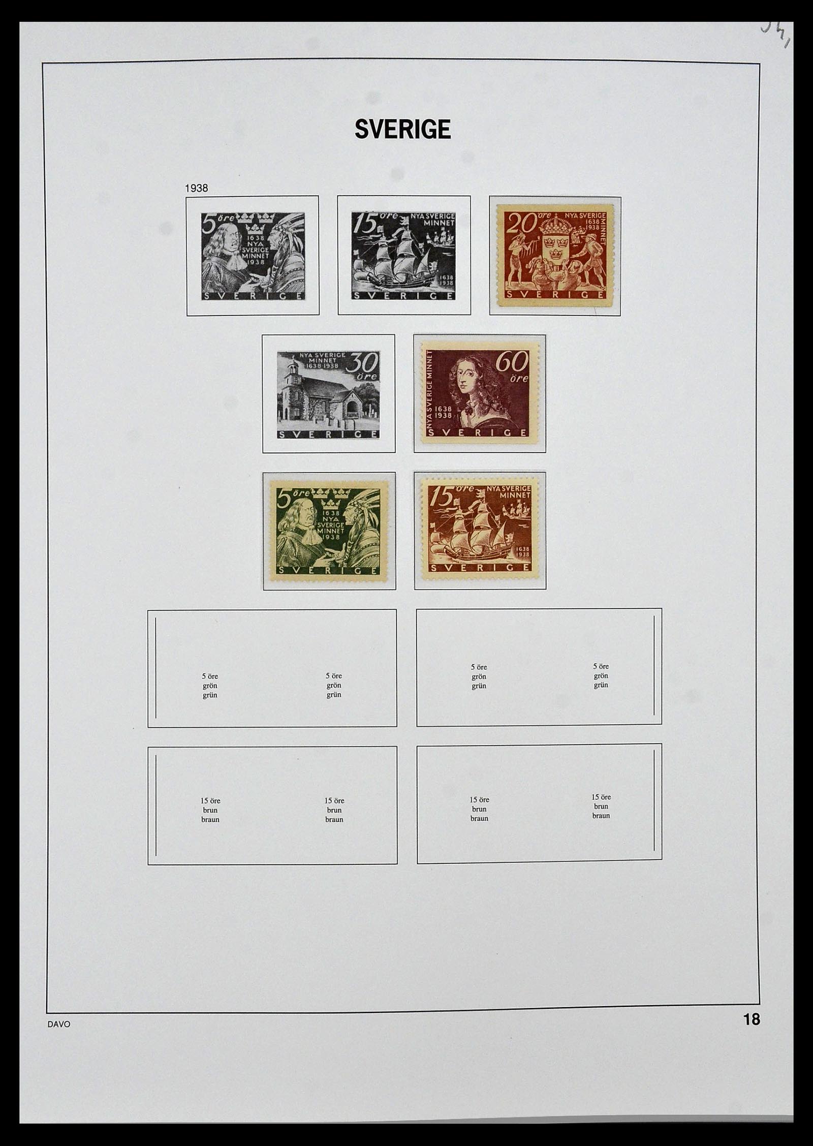 34292 015 - Postzegelverzameling 34292 Zweden 1891-2015!