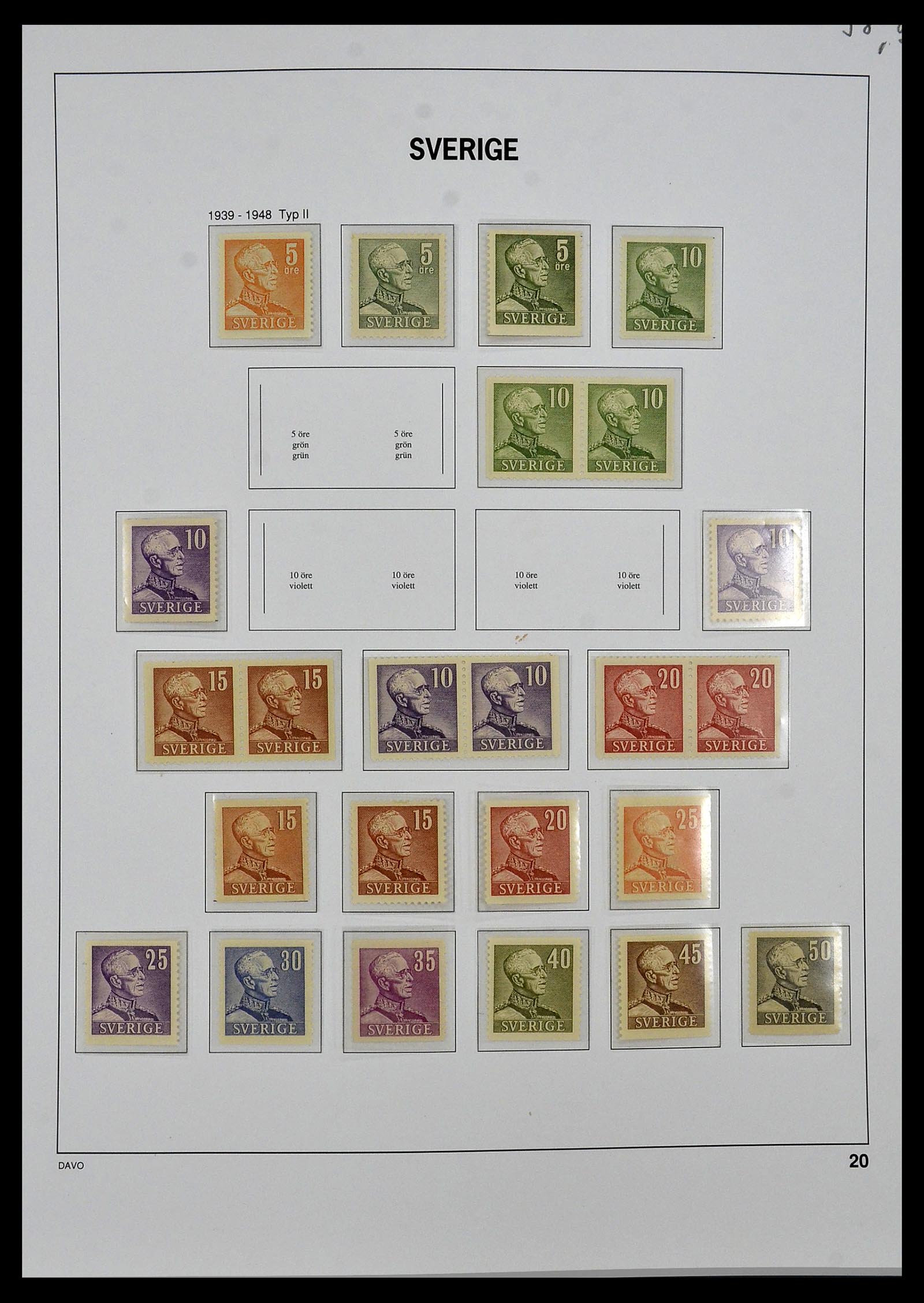 34292 017 - Postzegelverzameling 34292 Zweden 1891-2015!