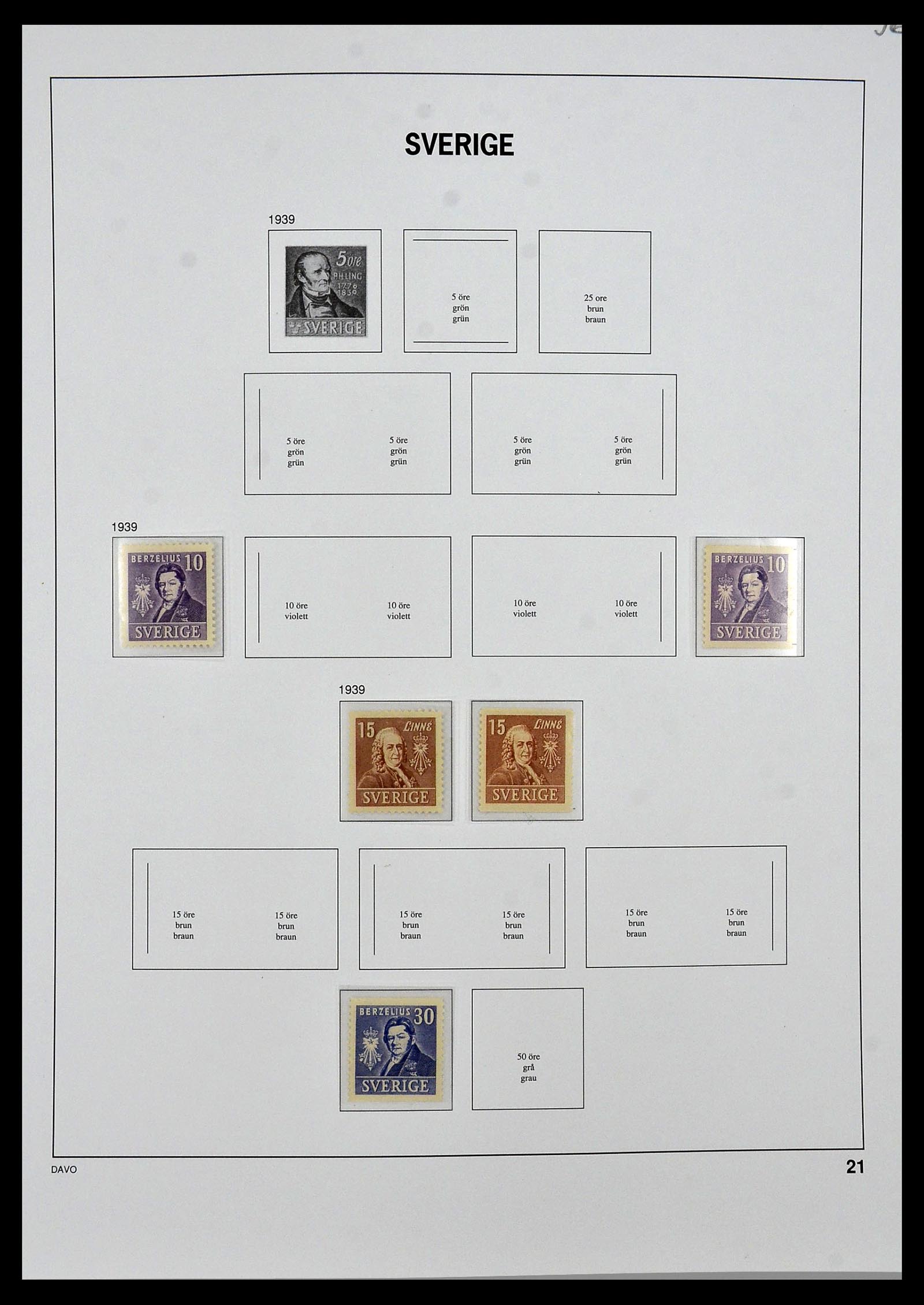 34292 018 - Stamp collection 34292 Sweden 1891-2015!