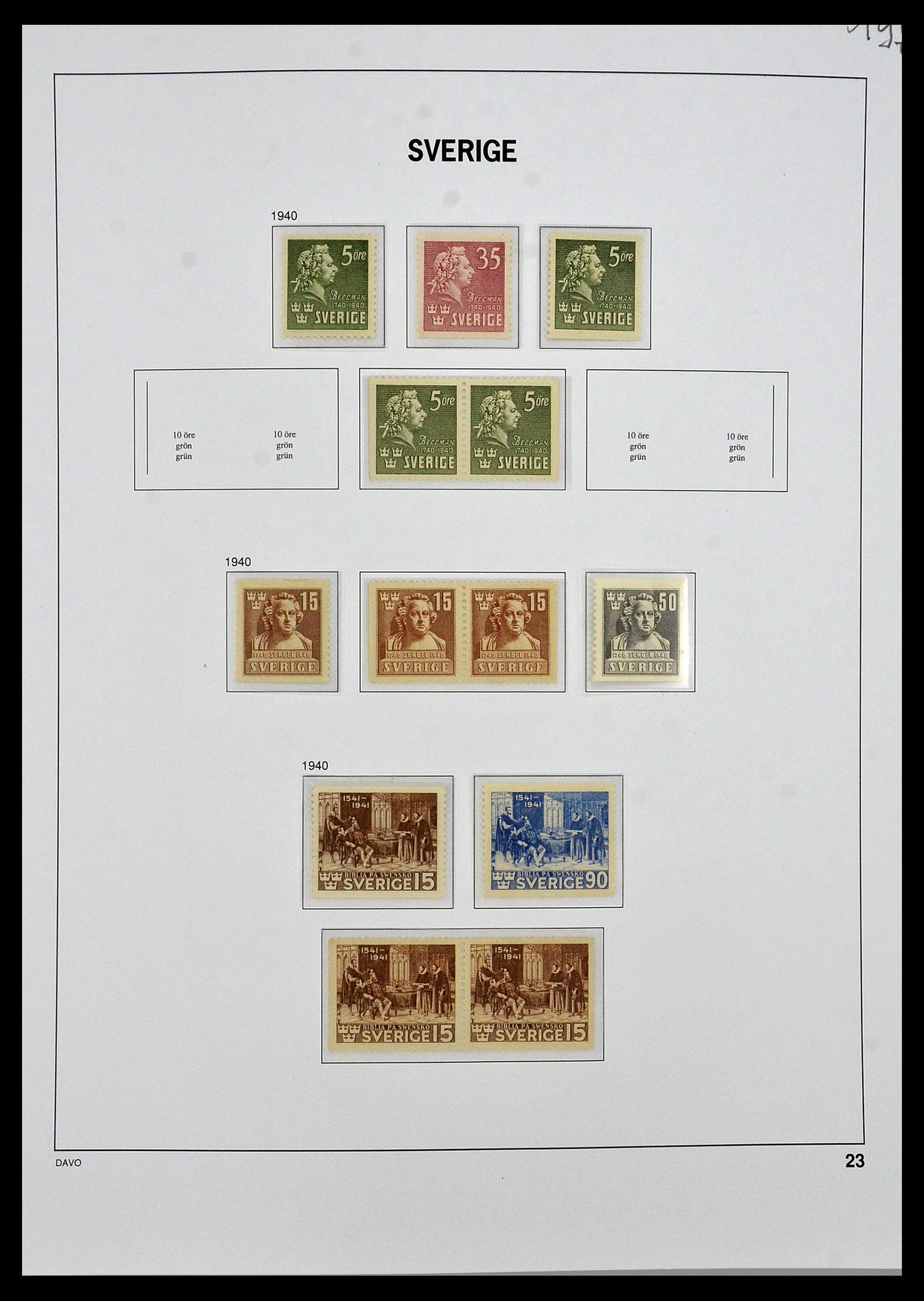 34292 020 - Stamp collection 34292 Sweden 1891-2015!