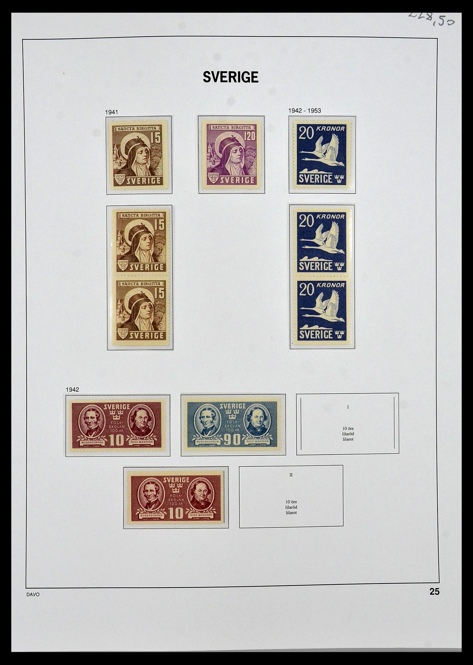 34292 022 - Postzegelverzameling 34292 Zweden 1891-2015!