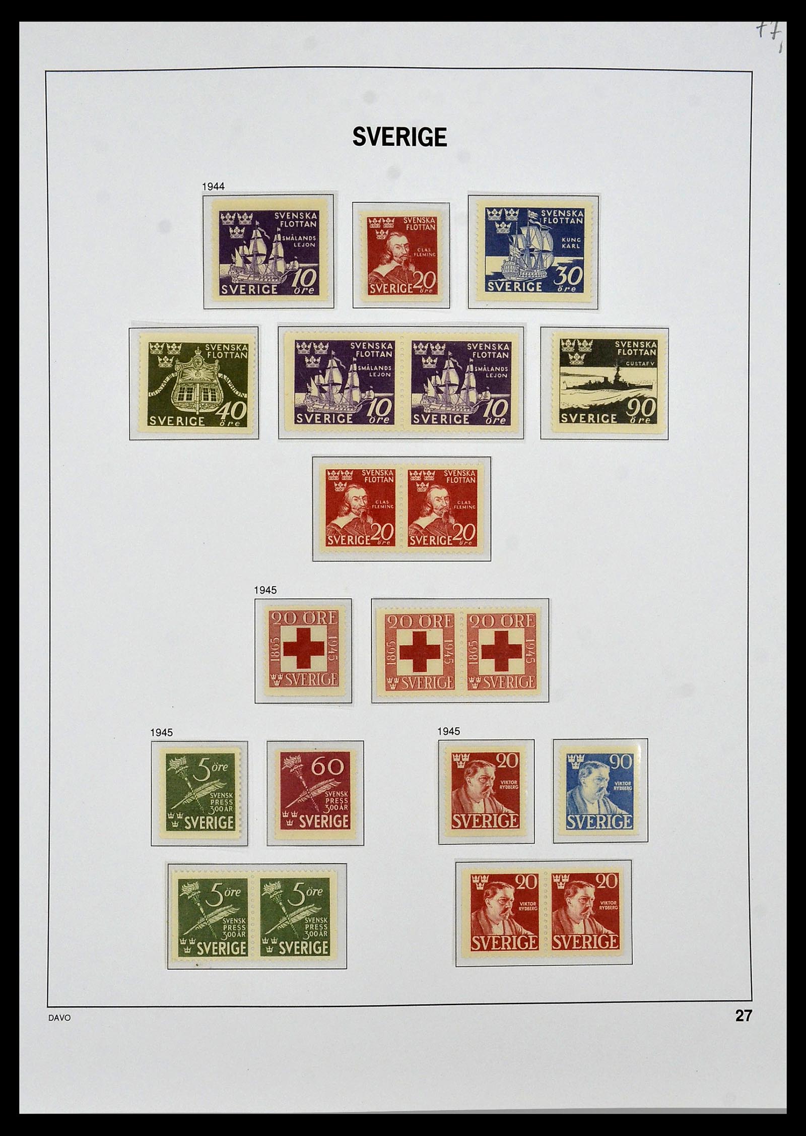34292 024 - Postzegelverzameling 34292 Zweden 1891-2015!