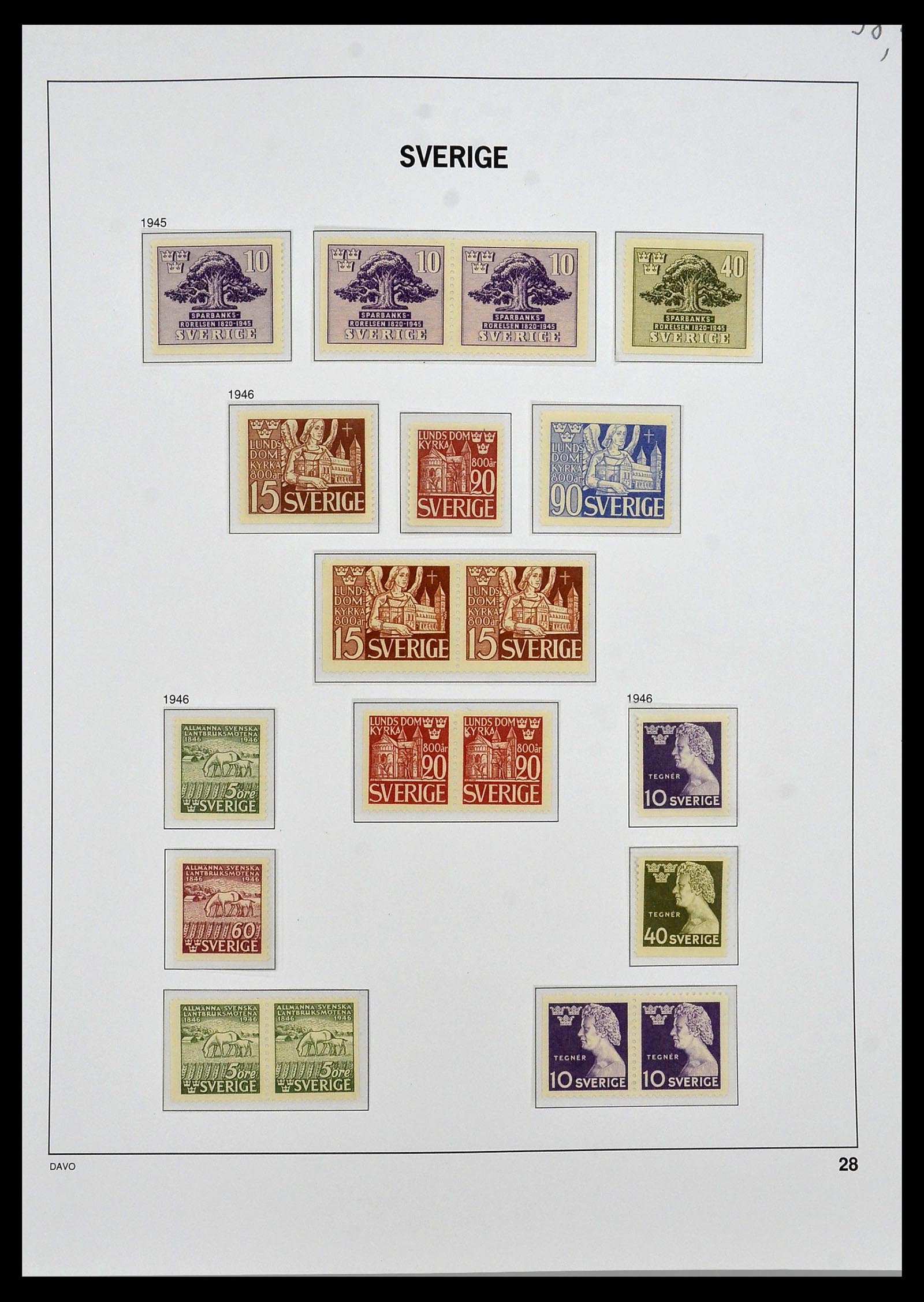 34292 025 - Stamp collection 34292 Sweden 1891-2015!