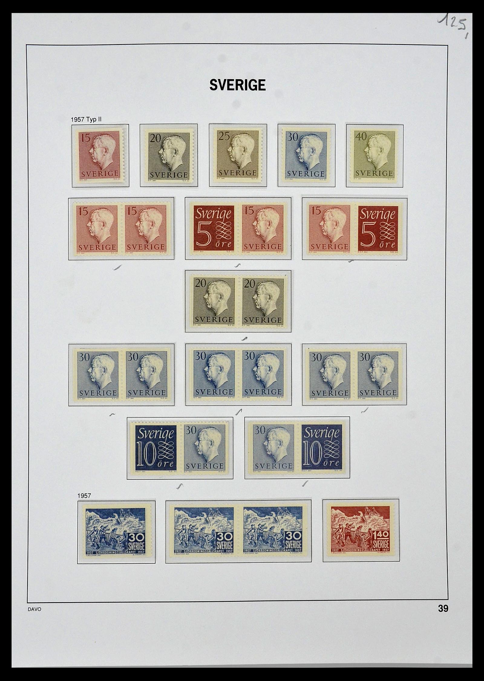 34292 036 - Postzegelverzameling 34292 Zweden 1891-2015!