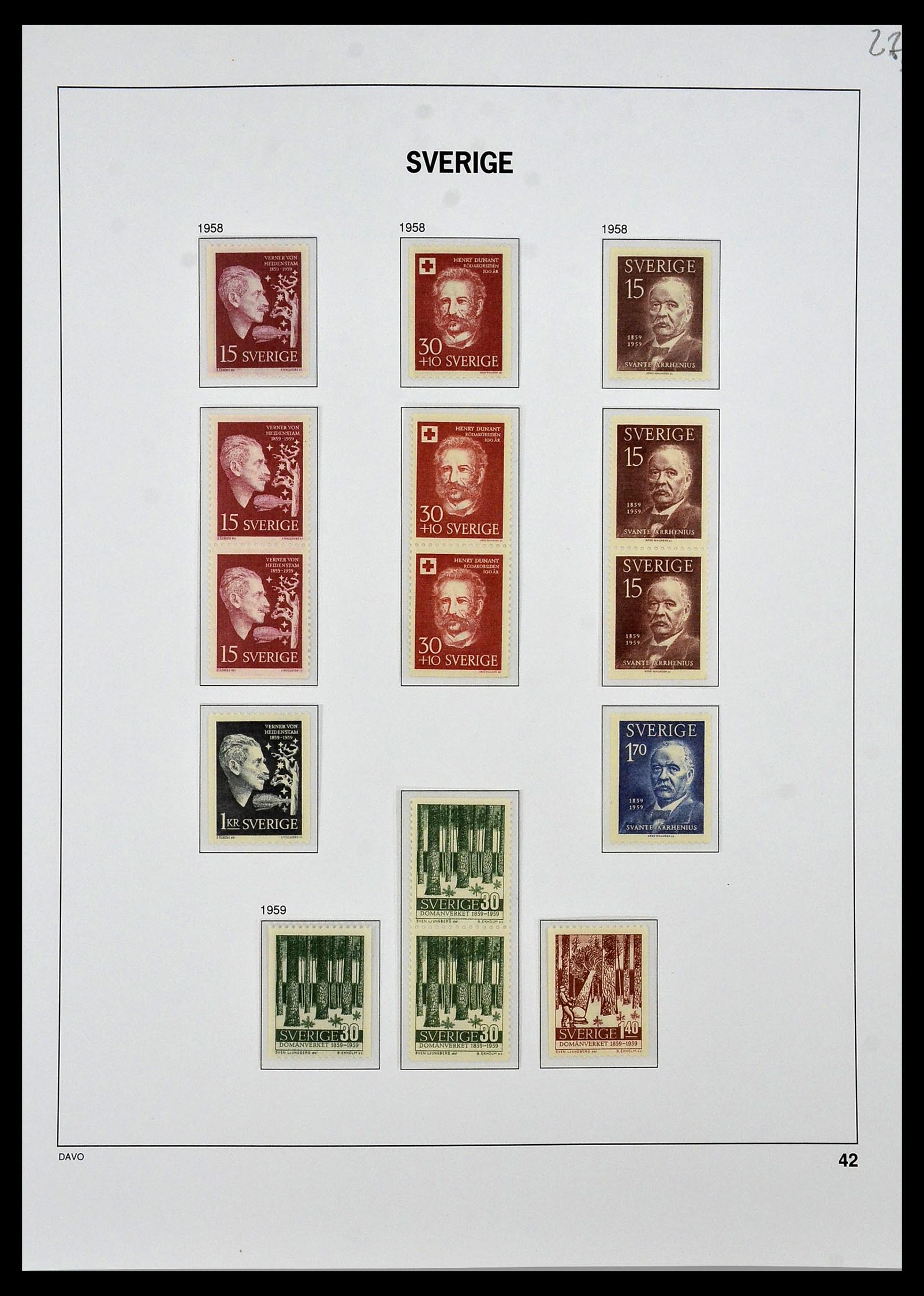 34292 039 - Postzegelverzameling 34292 Zweden 1891-2015!