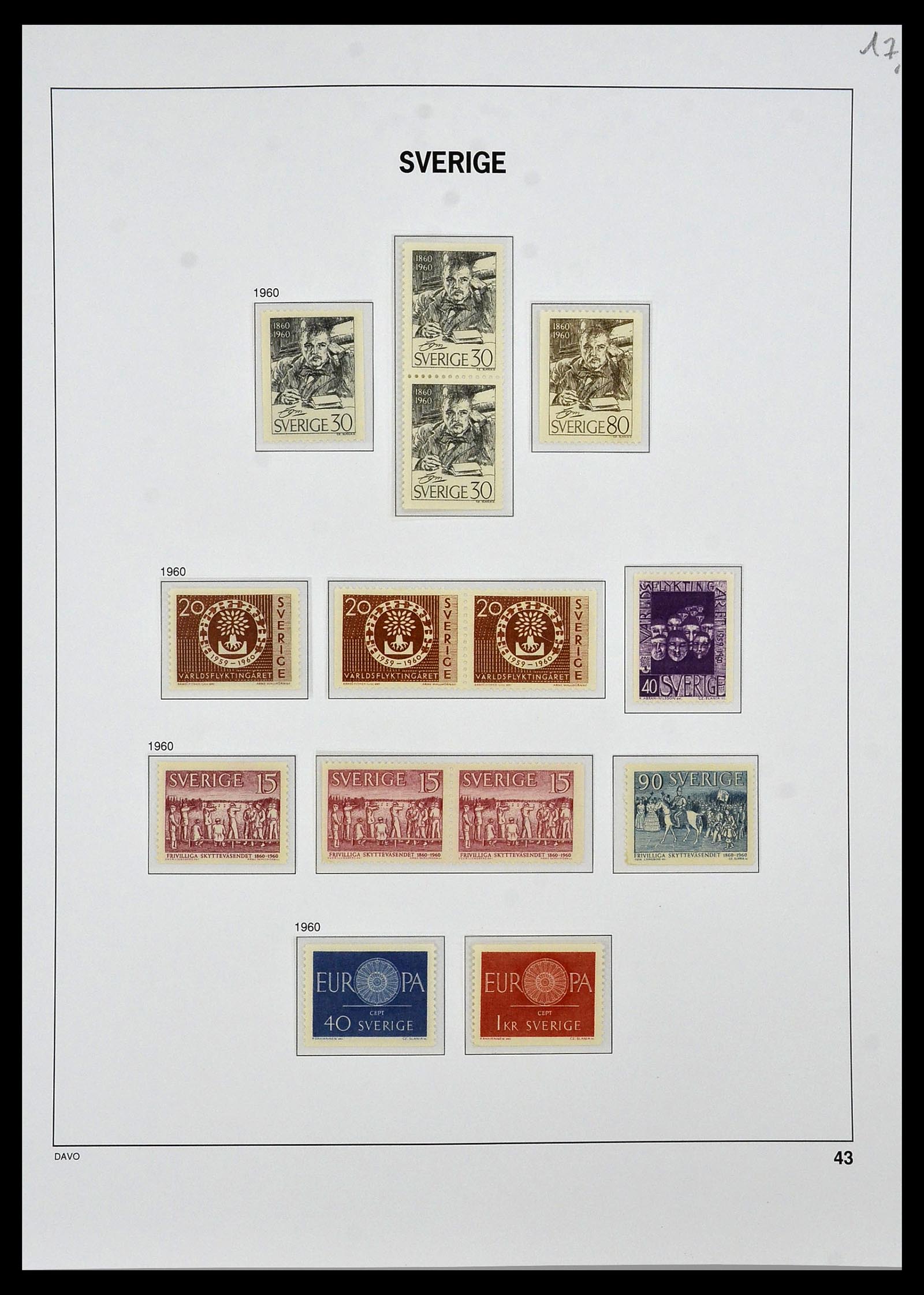 34292 040 - Postzegelverzameling 34292 Zweden 1891-2015!