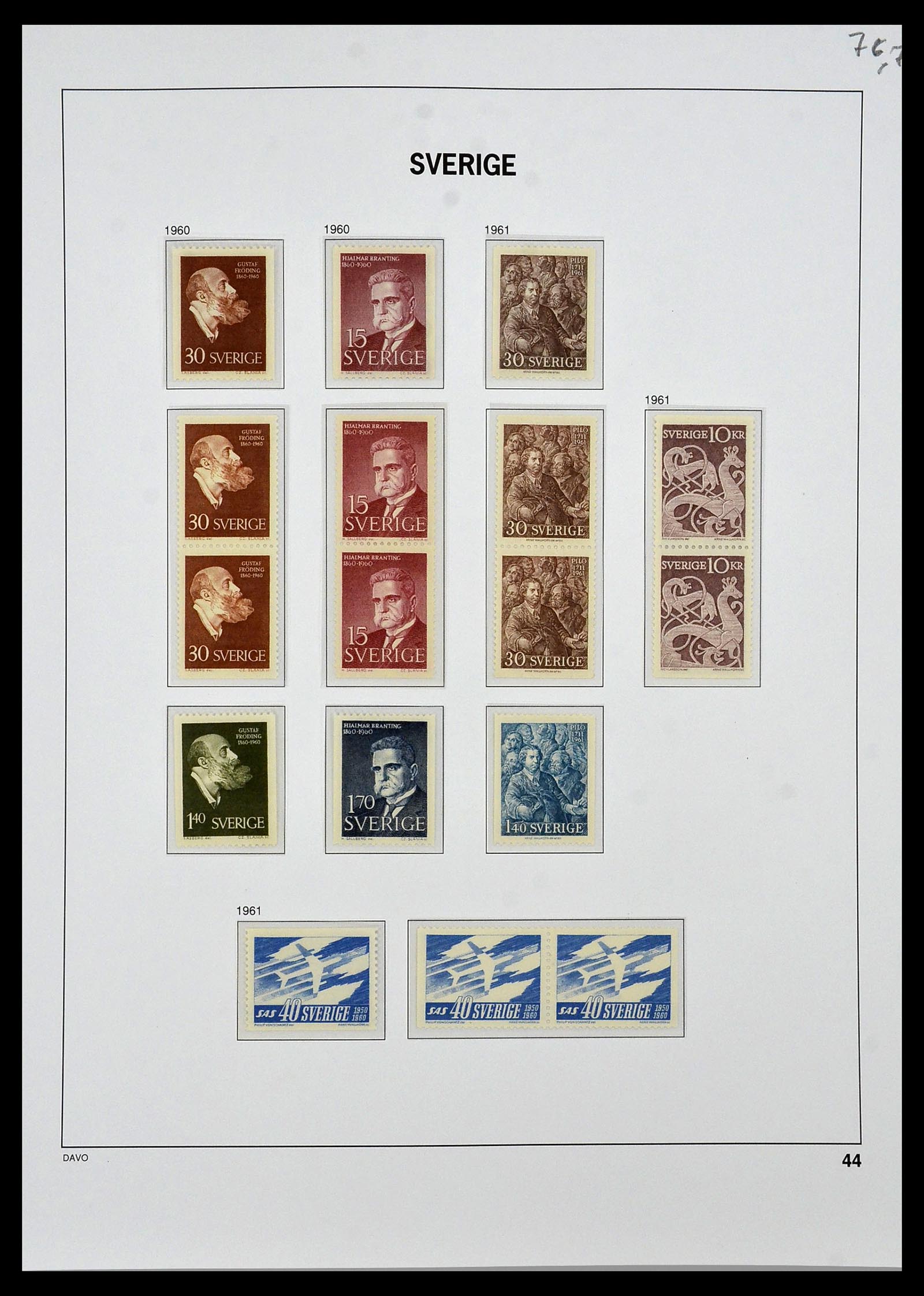 34292 041 - Postzegelverzameling 34292 Zweden 1891-2015!
