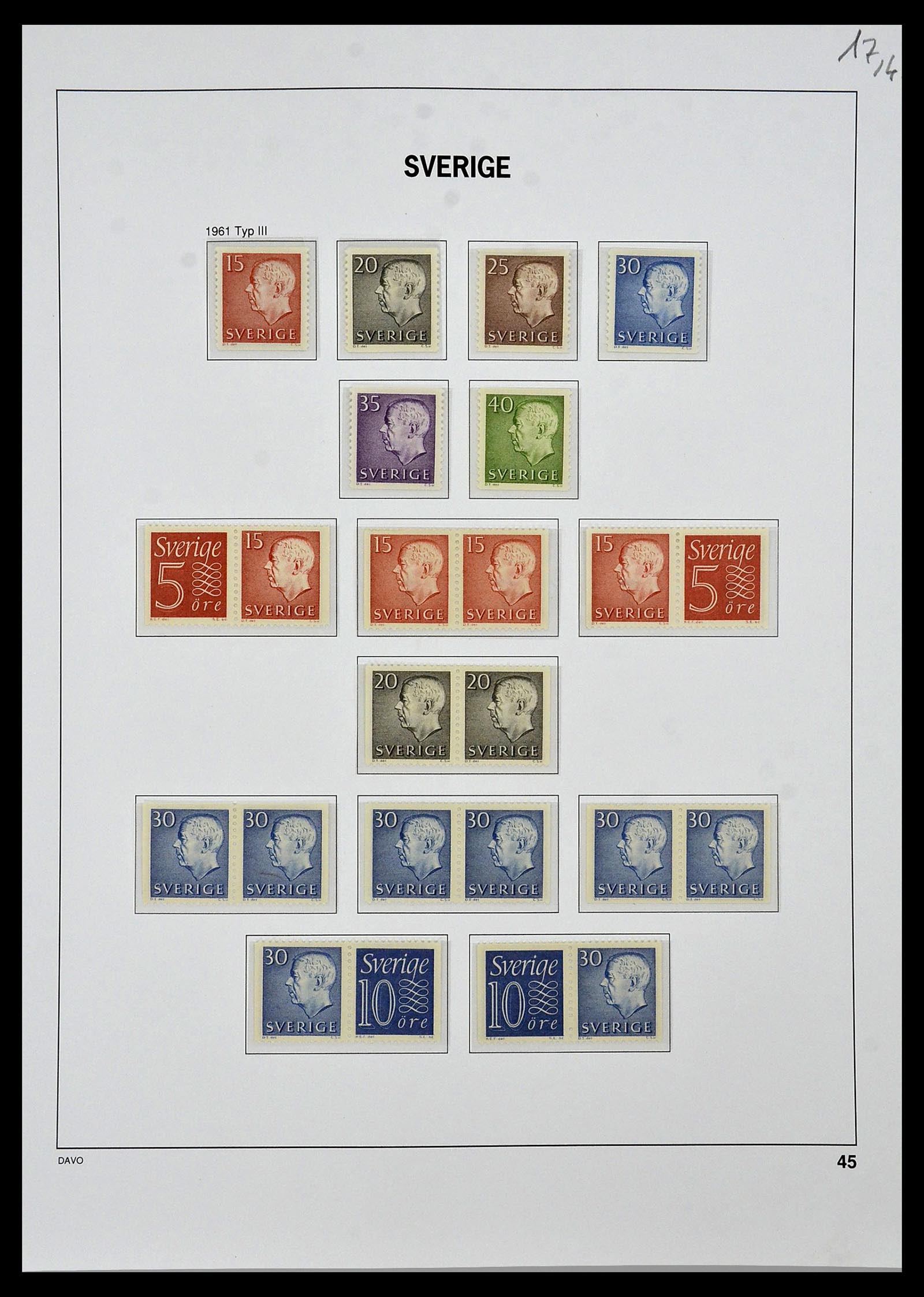 34292 042 - Postzegelverzameling 34292 Zweden 1891-2015!