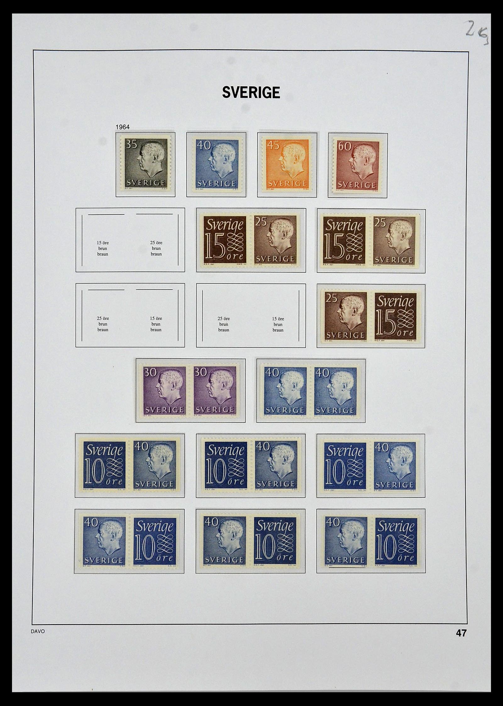 34292 044 - Postzegelverzameling 34292 Zweden 1891-2015!